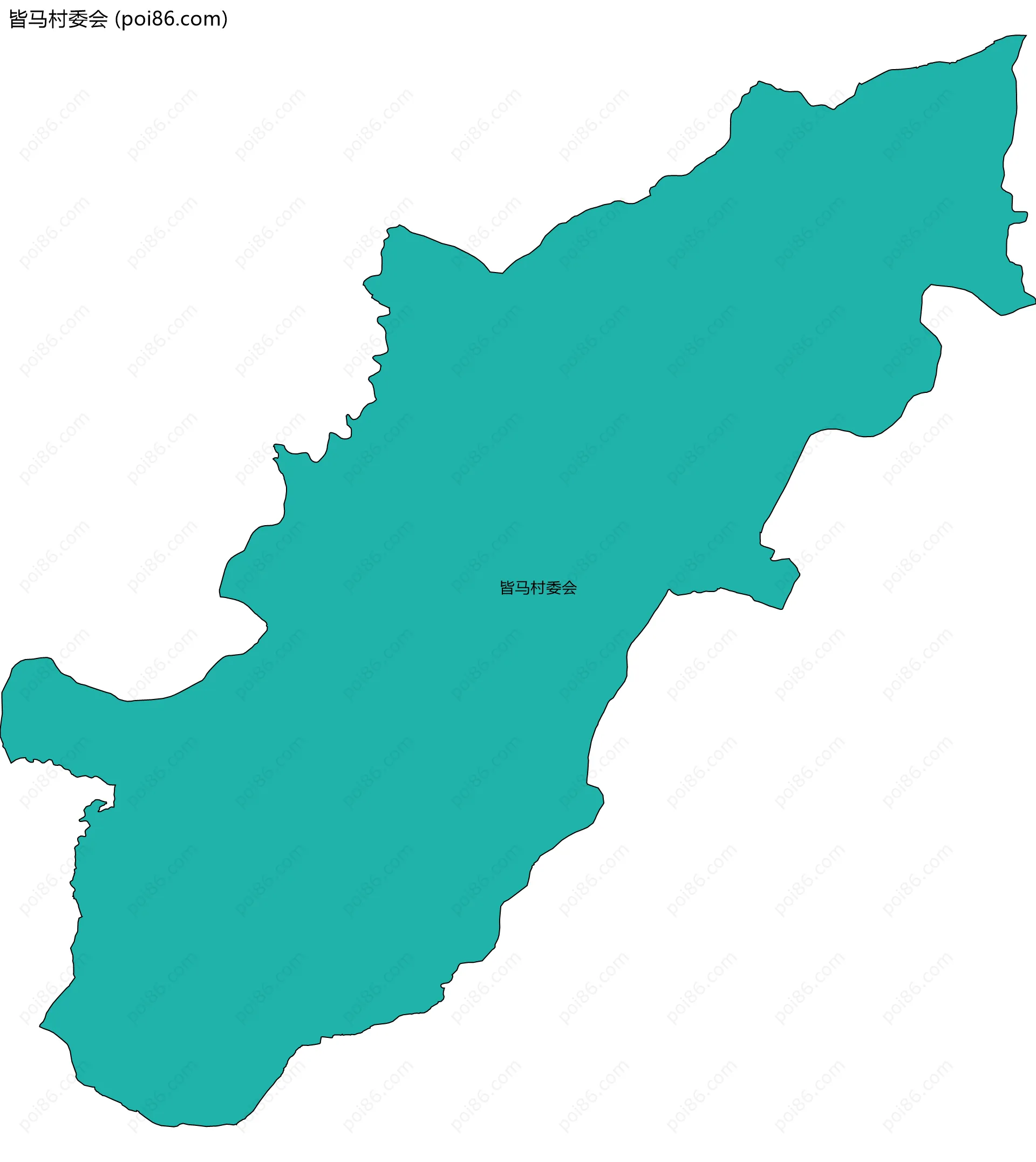 皆马村委会边界地图