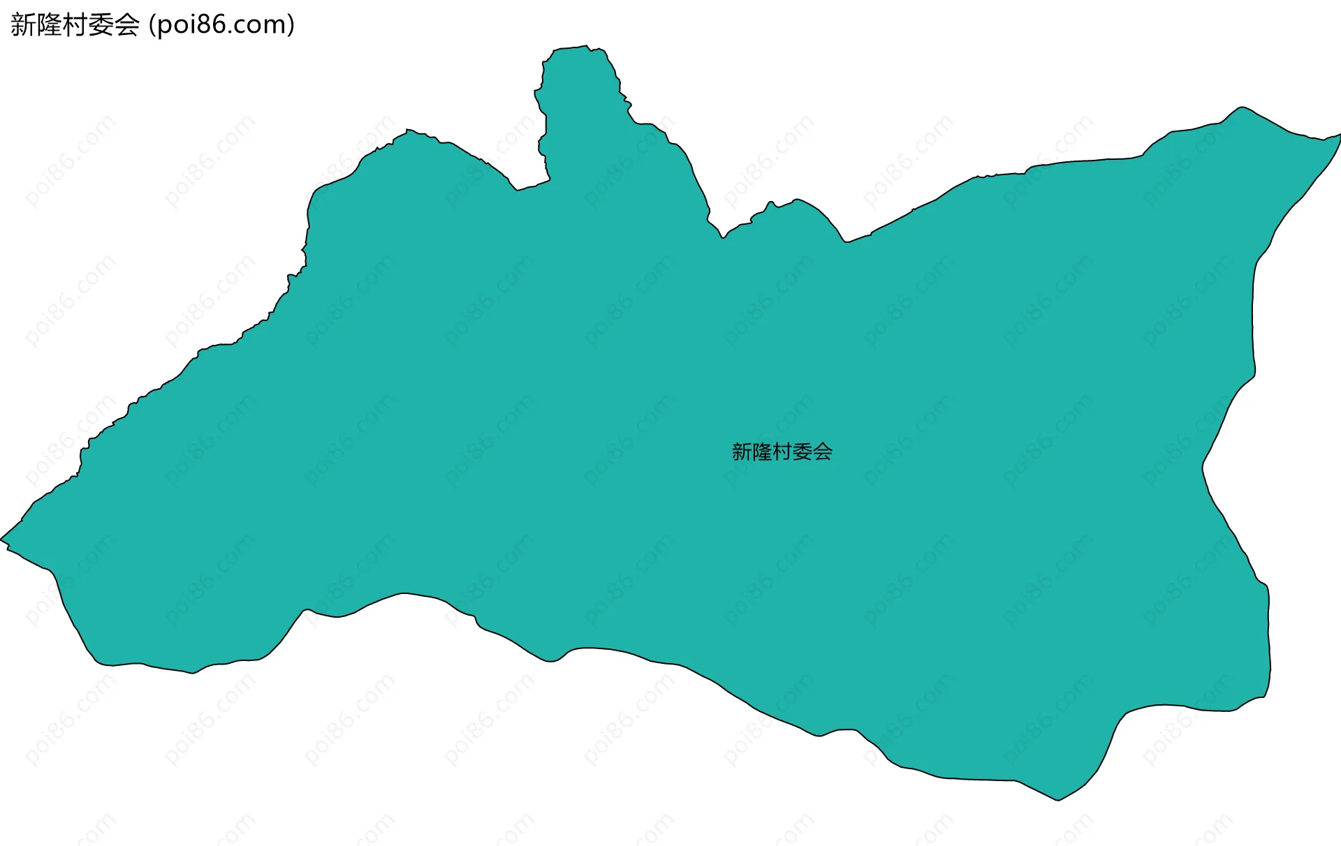 新隆村委会边界地图