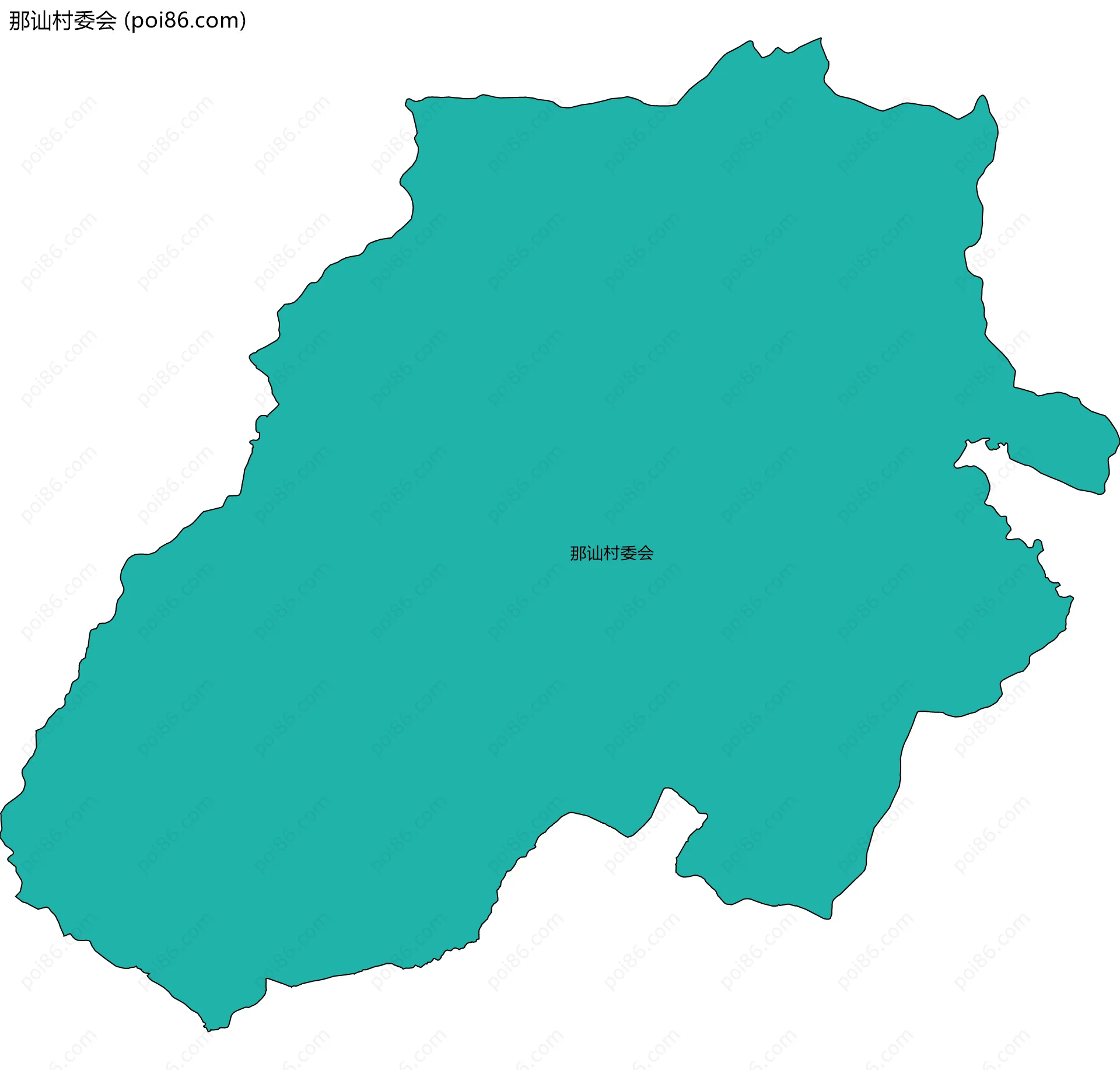 那讪村委会边界地图