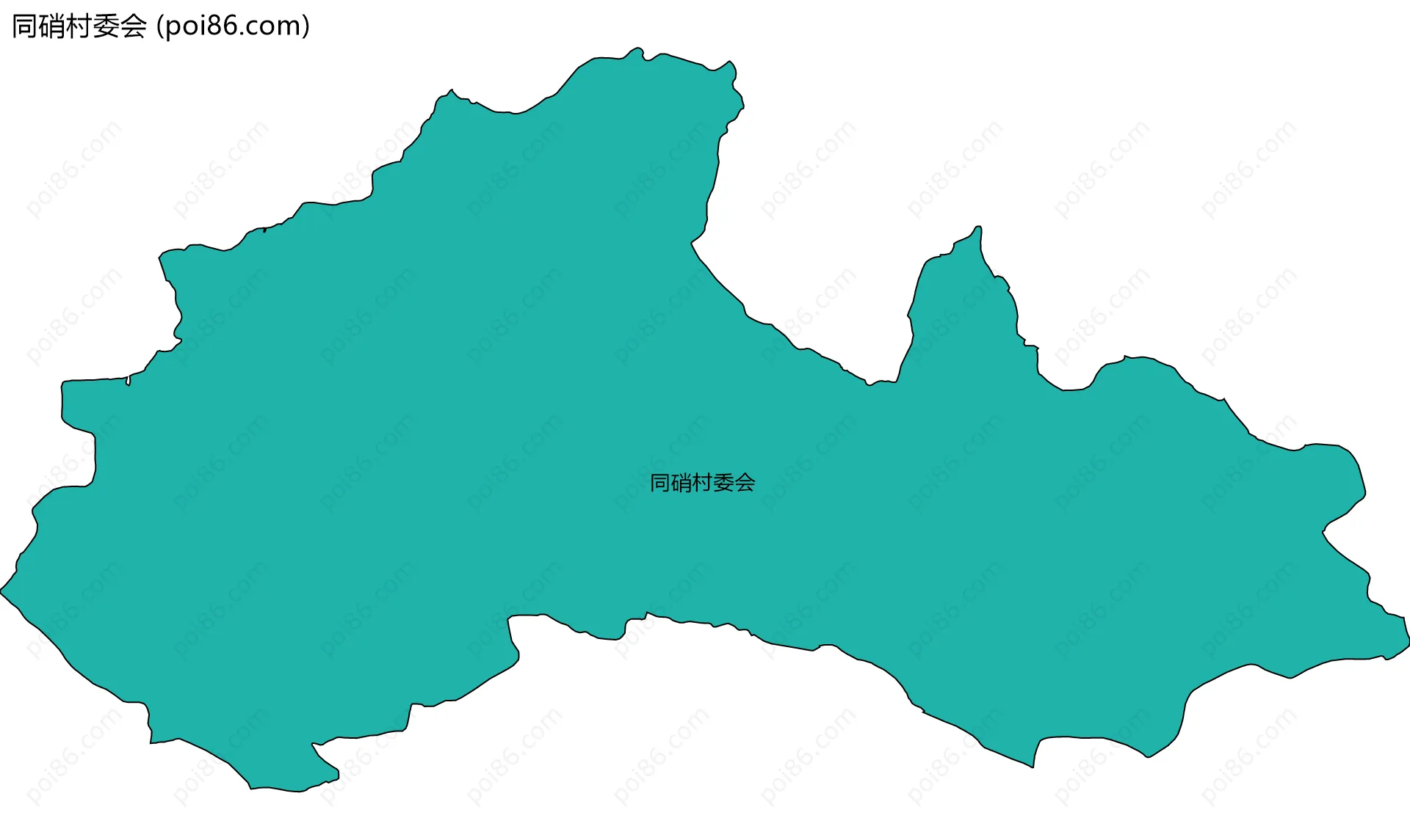 同硝村委会边界地图