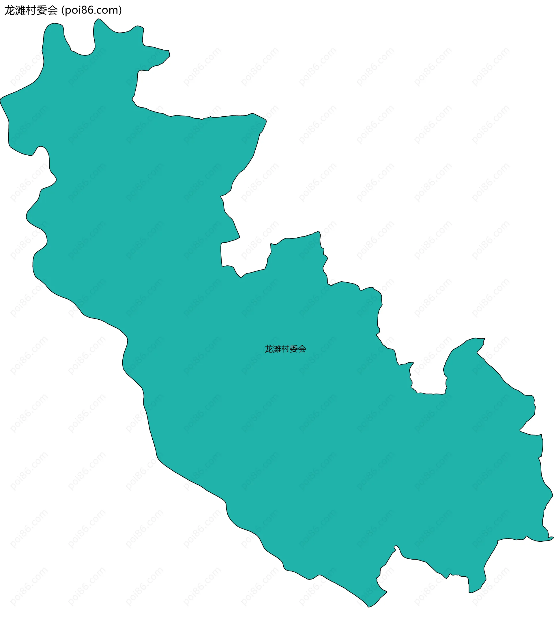 龙滩村委会边界地图