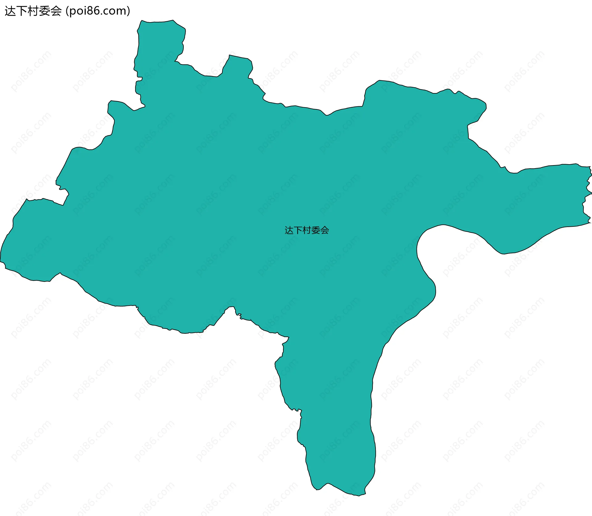 达下村委会边界地图