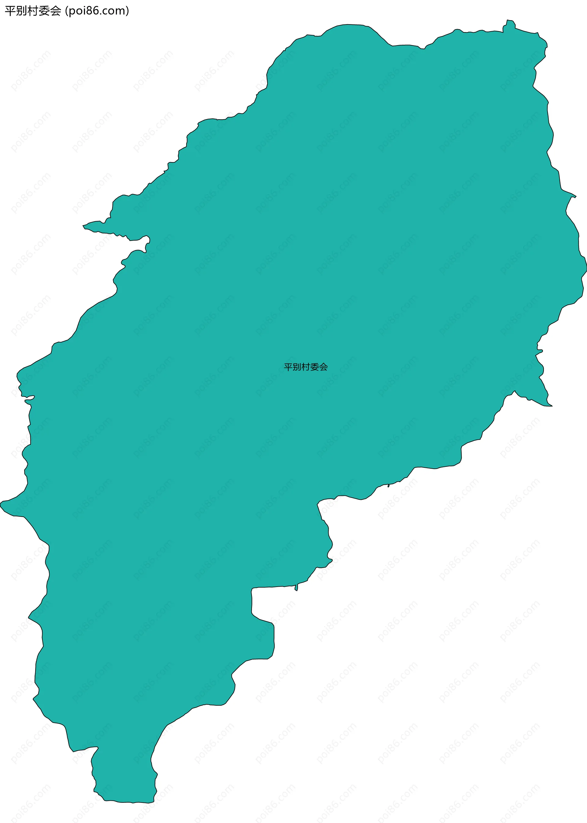 平别村委会边界地图
