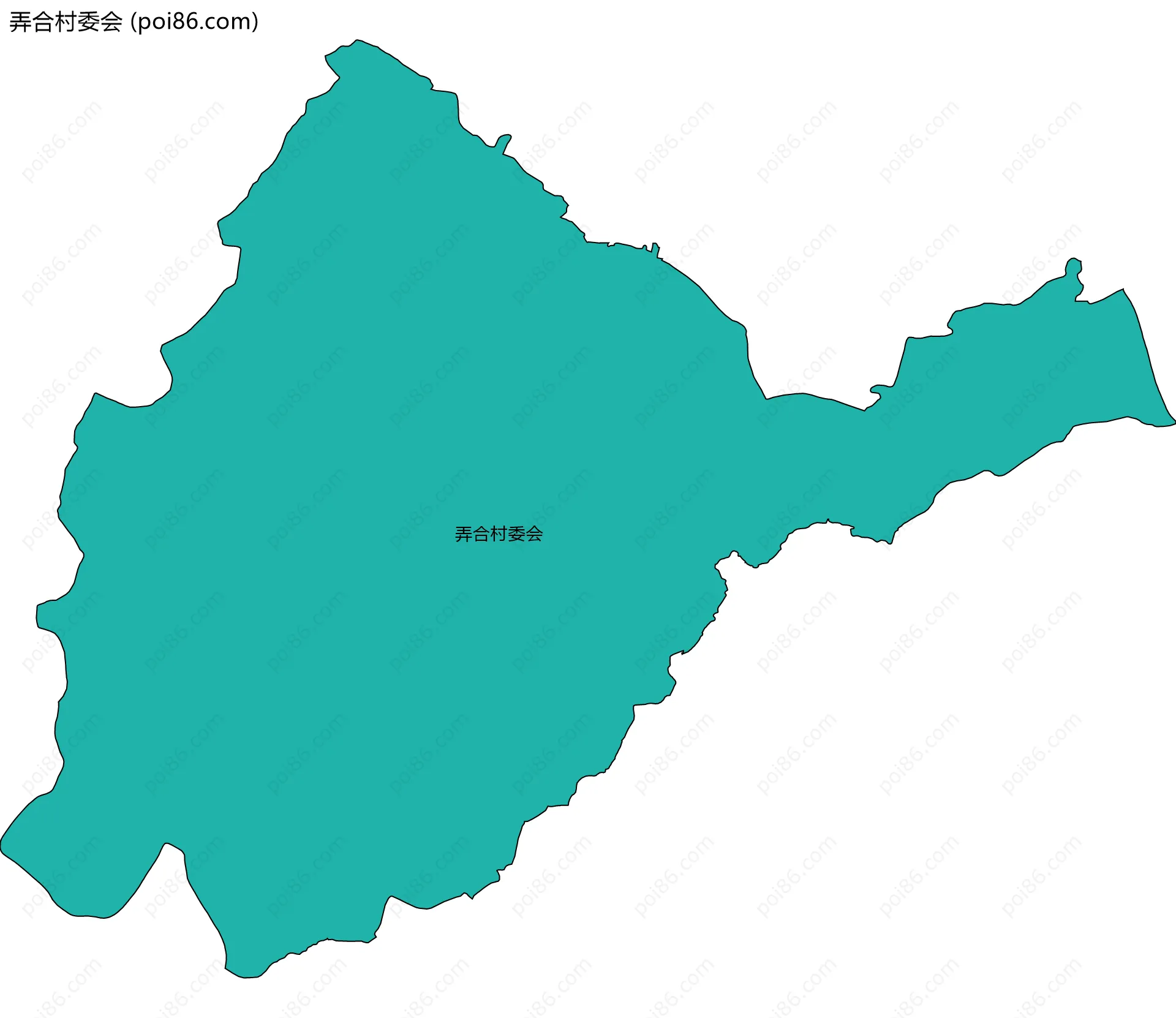 弄合村委会边界地图