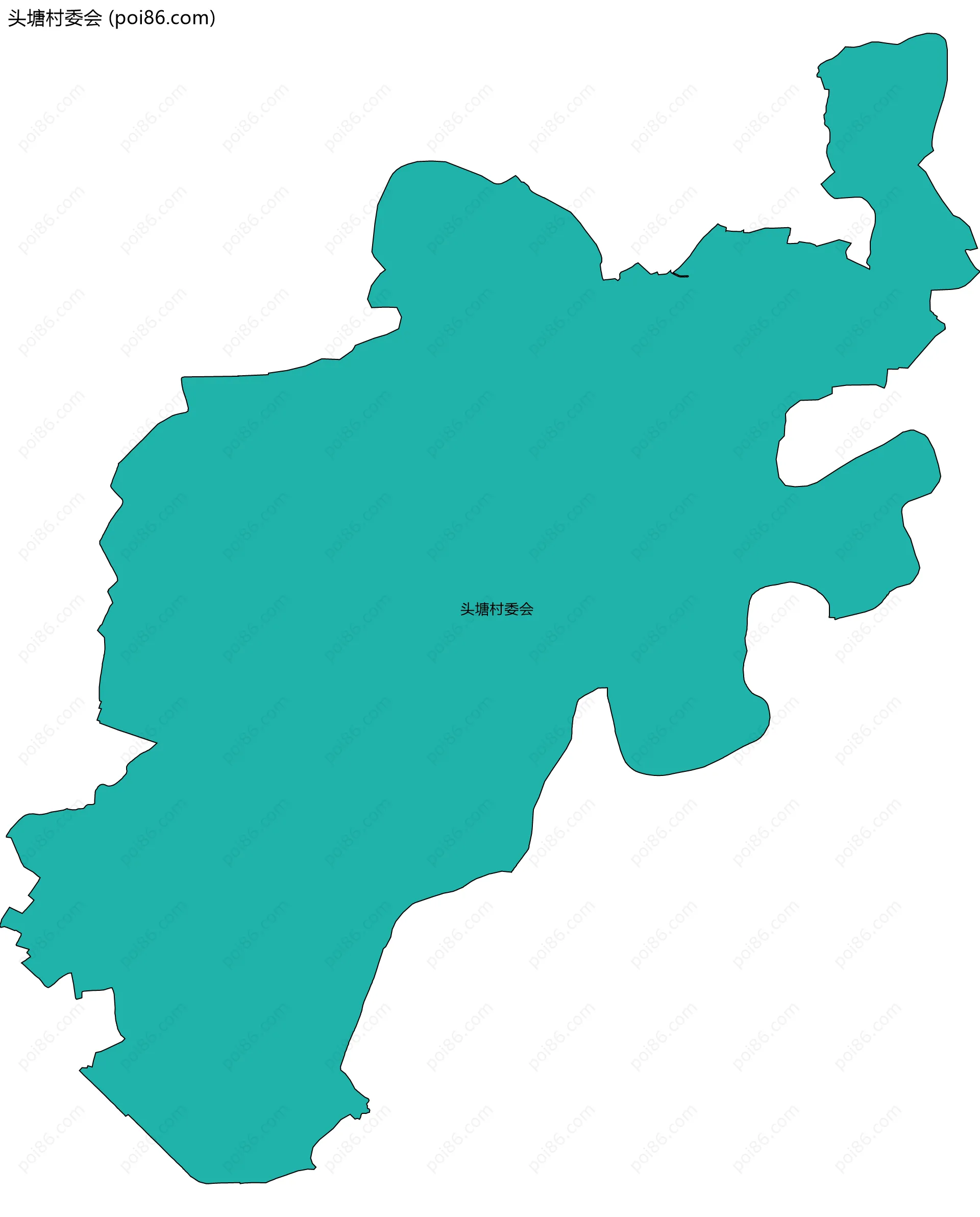 头塘村委会边界地图