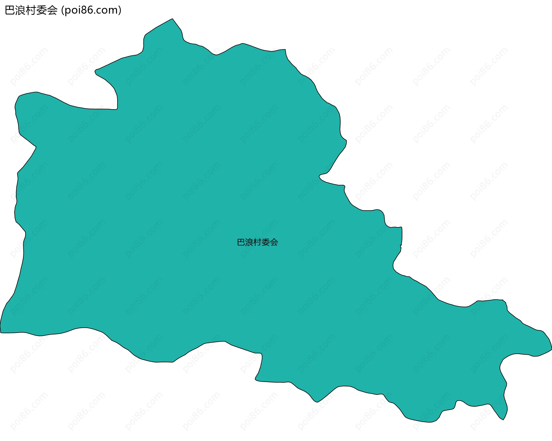 巴浪村委会边界地图