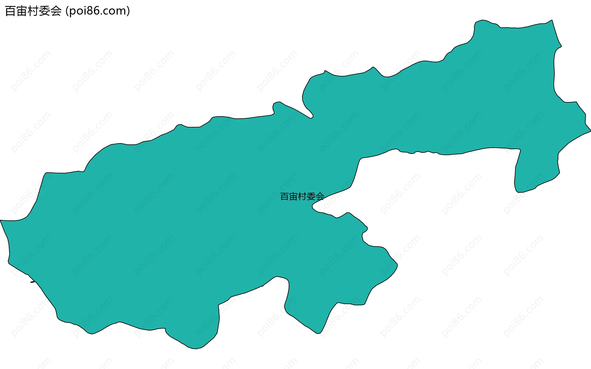 百宙村委会边界地图