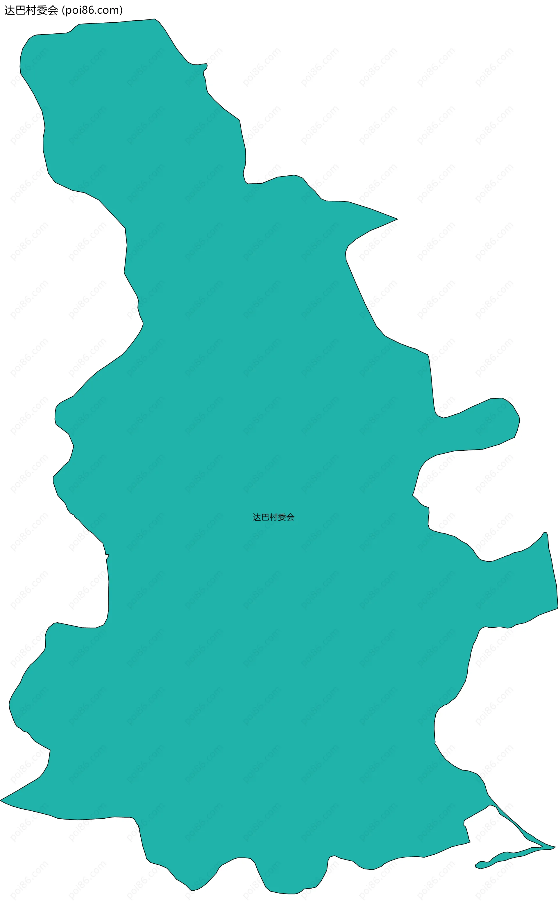 达巴村委会边界地图