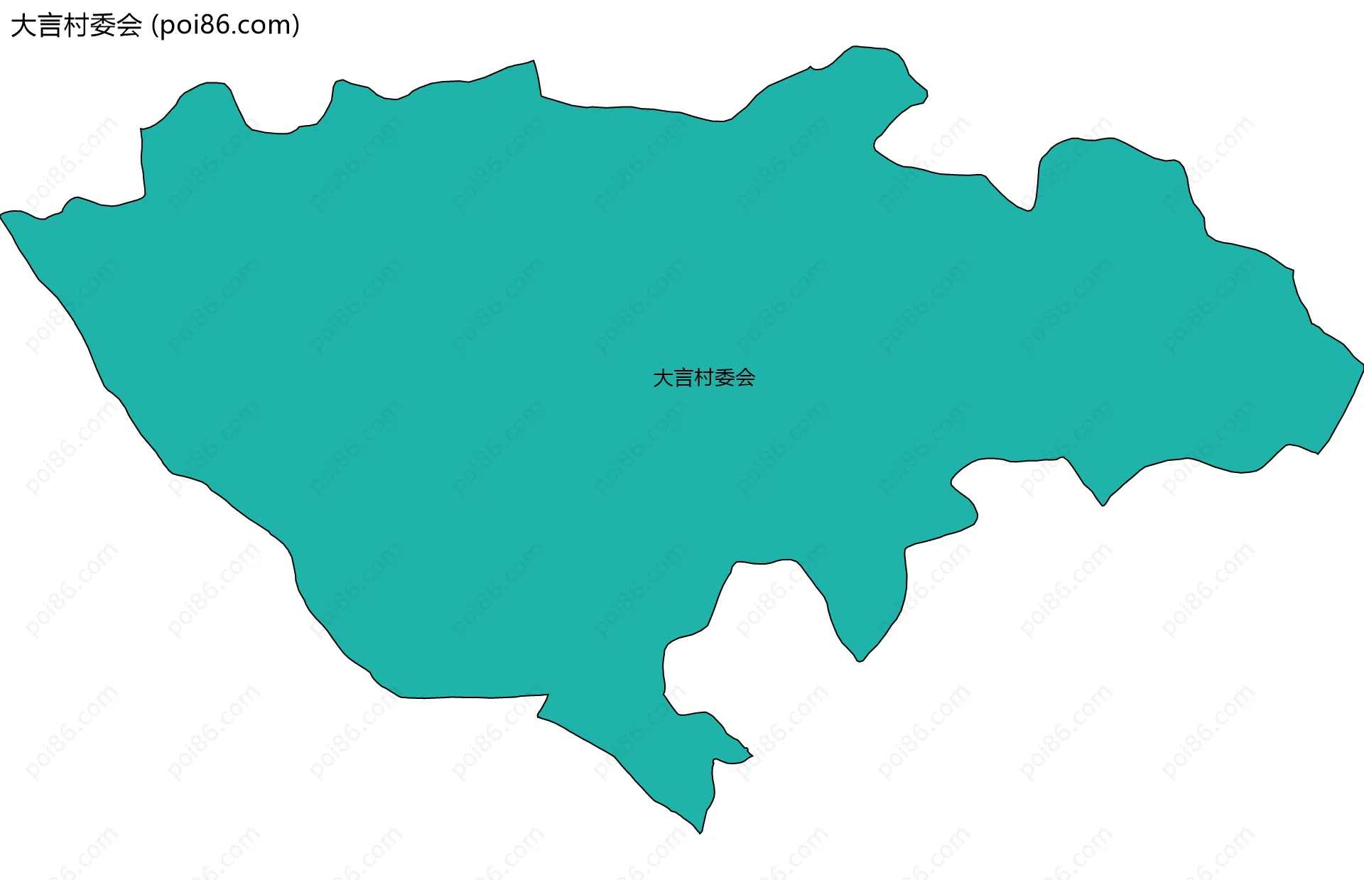 大言村委会边界地图