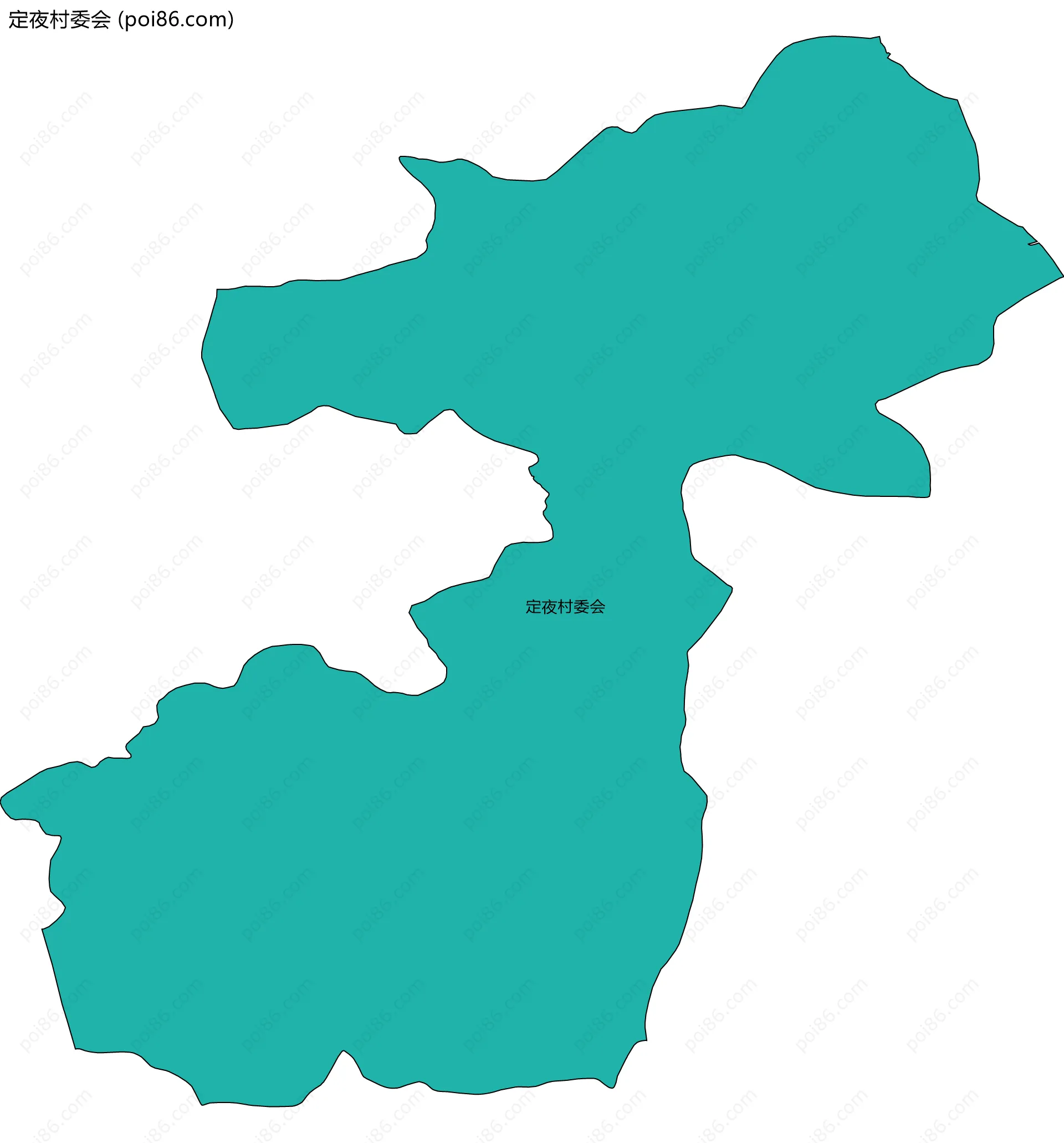 定夜村委会边界地图