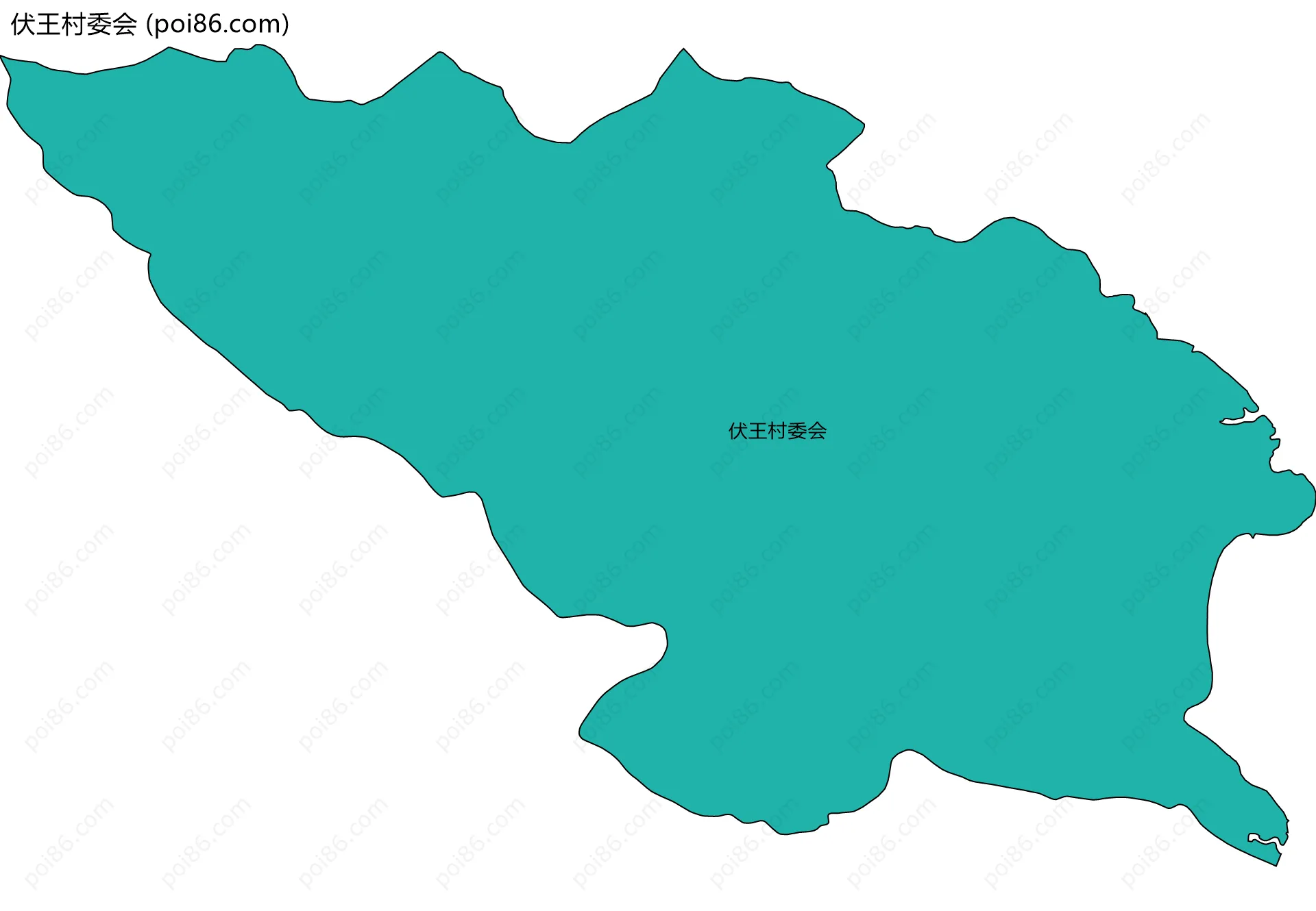 伏王村委会边界地图