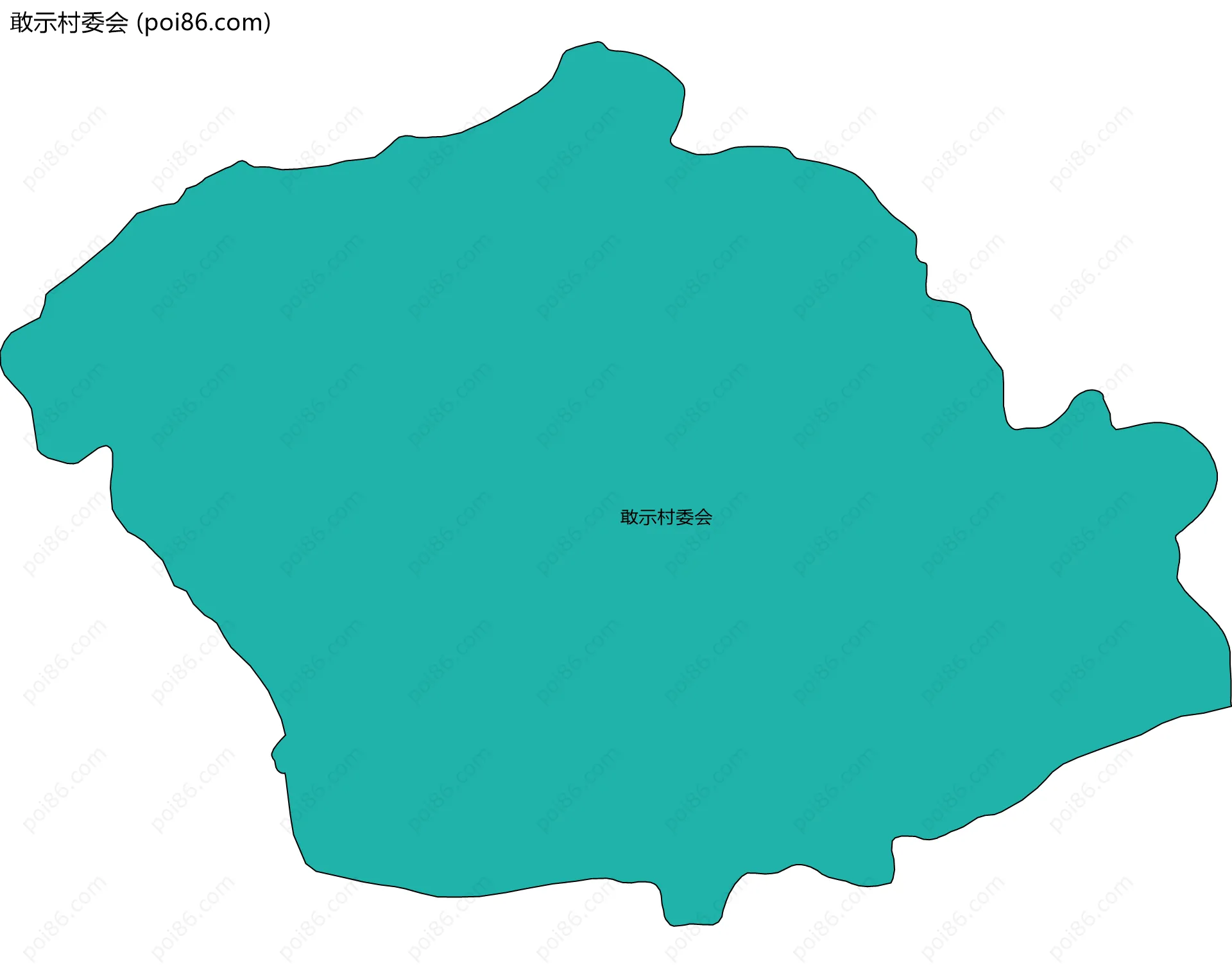 敢示村委会边界地图