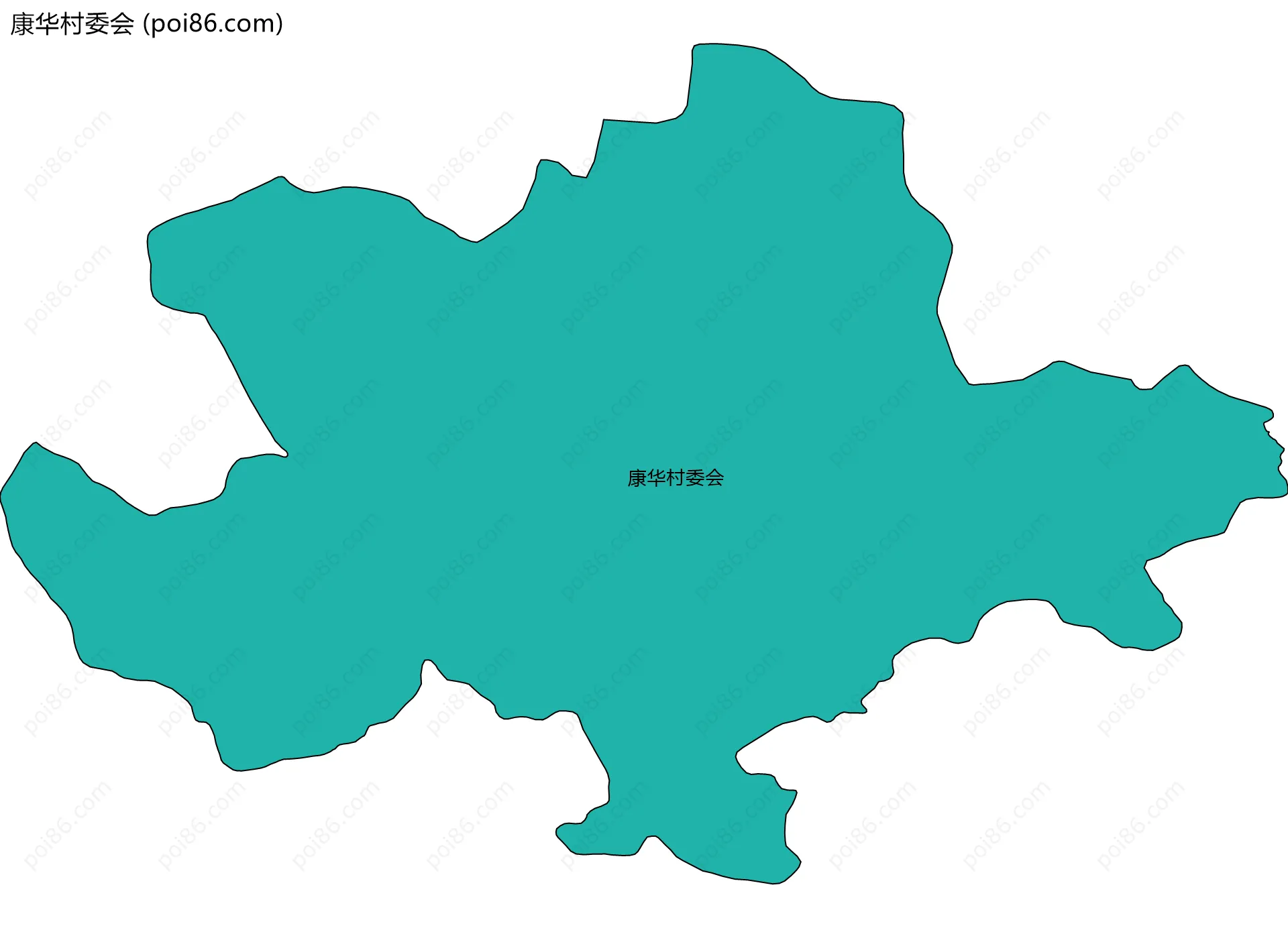 康华村委会边界地图