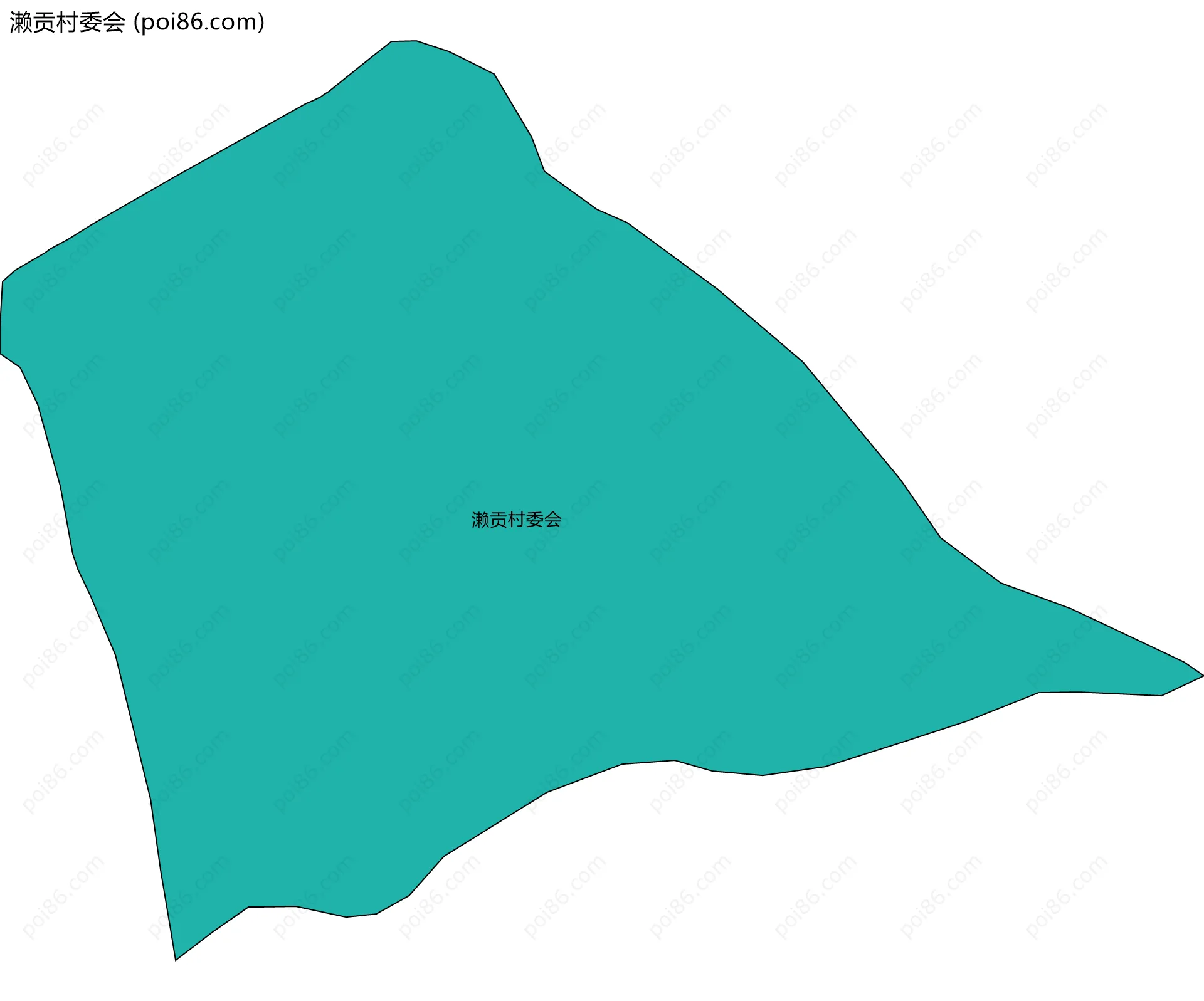 濑贡村委会边界地图