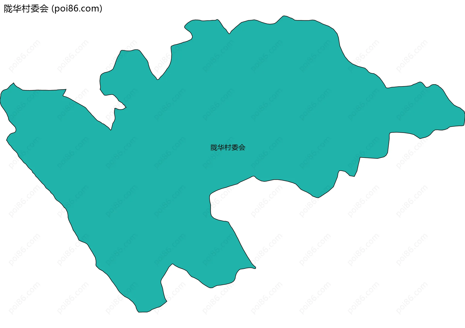陇华村委会边界地图