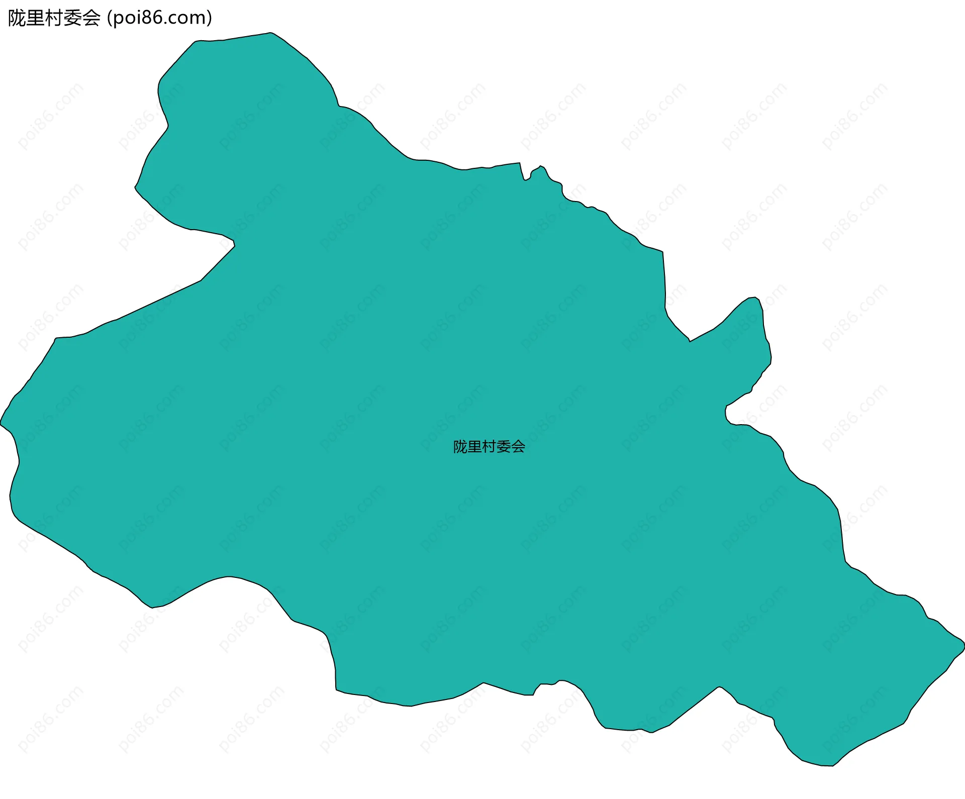 陇里村委会边界地图