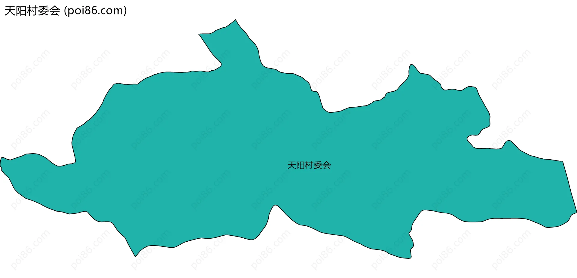 天阳村委会边界地图