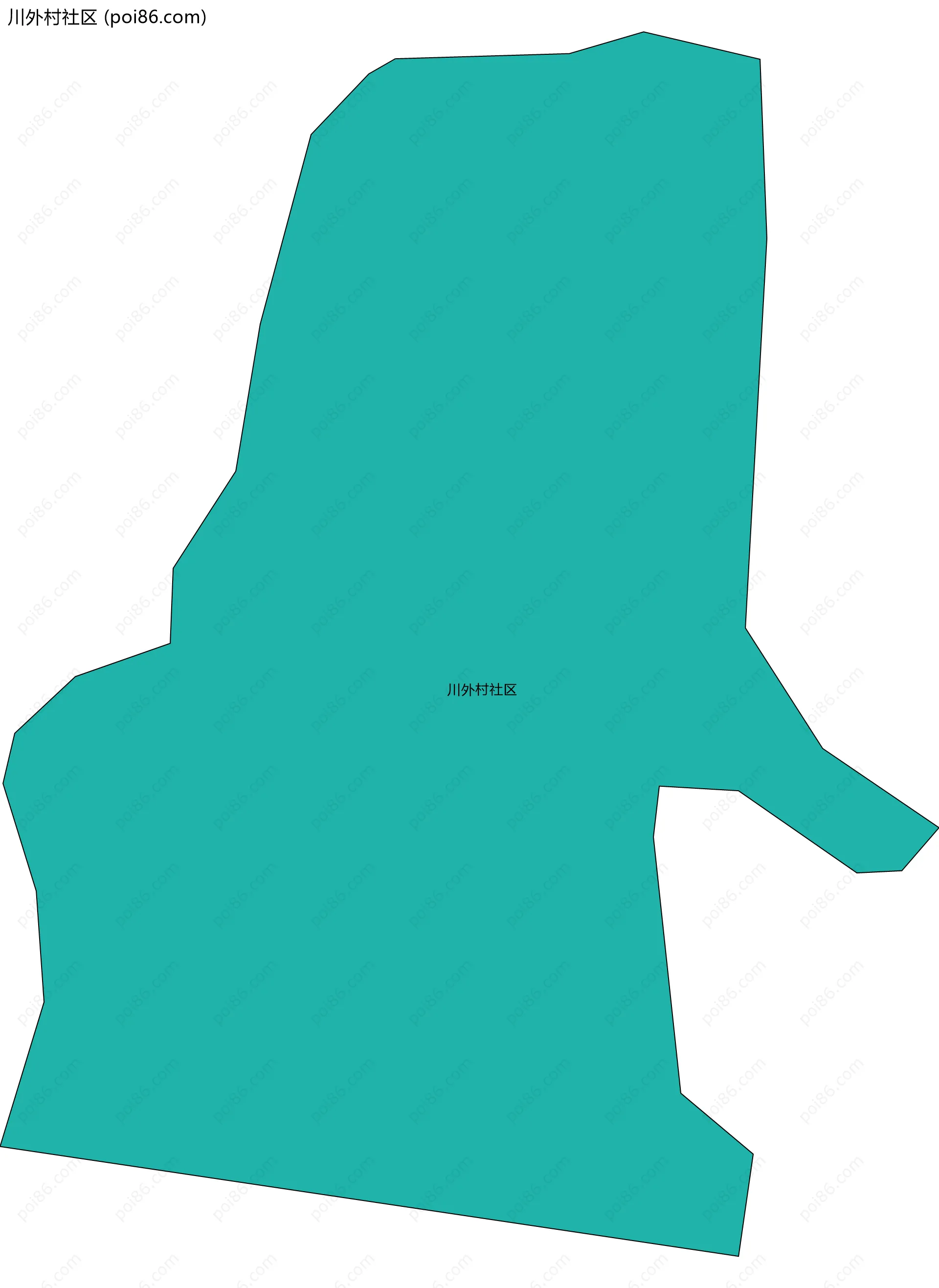 川外村社区边界地图