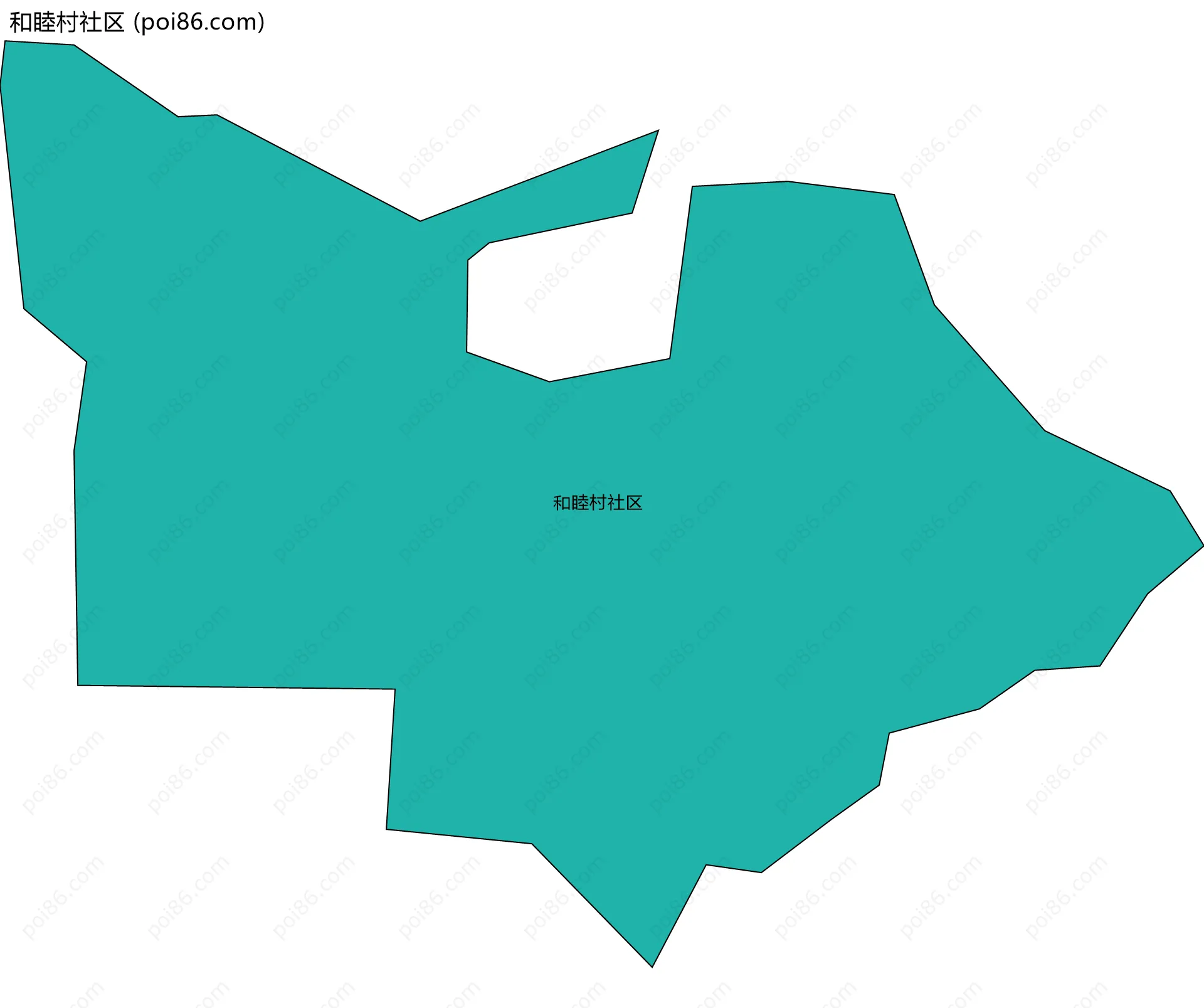 和睦村社区边界地图