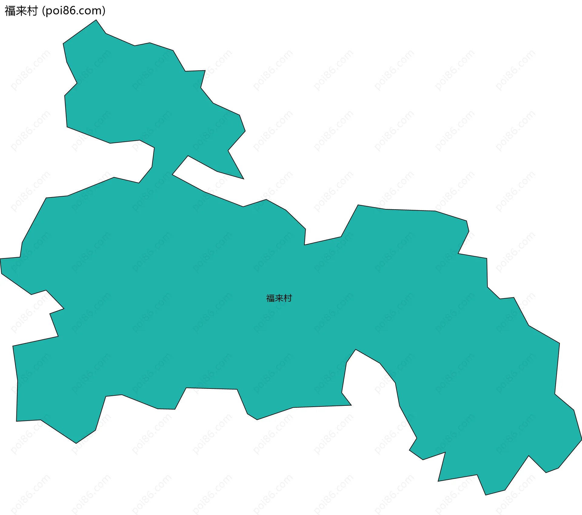 福来村边界地图