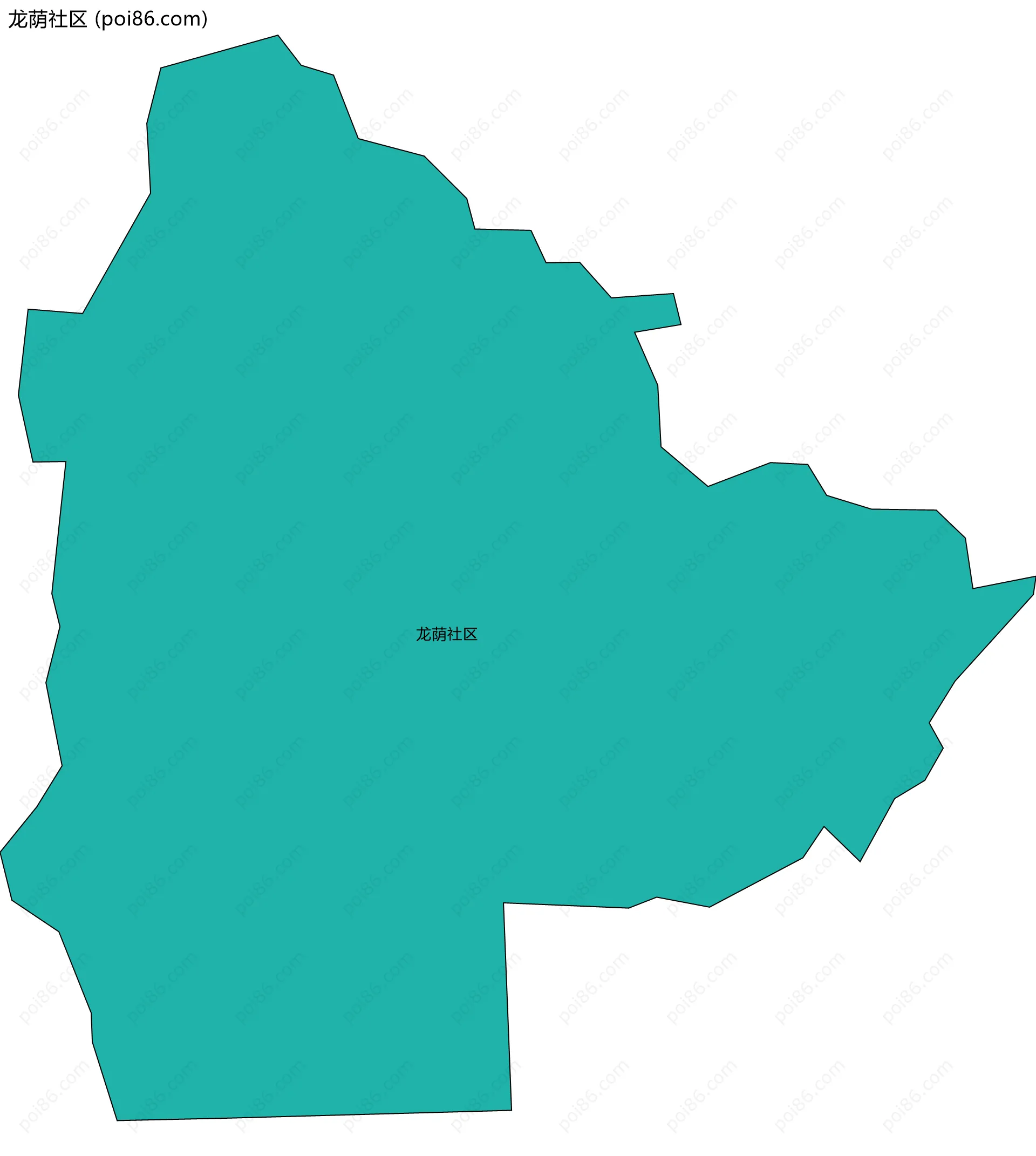 龙荫社区边界地图