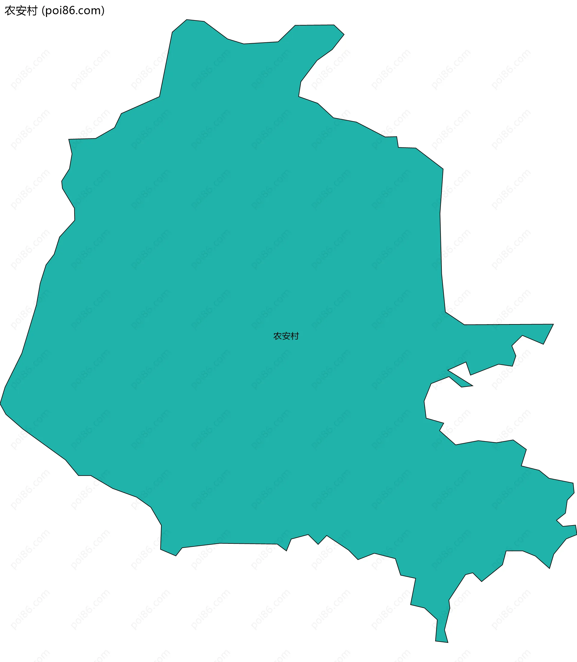 农安村边界地图