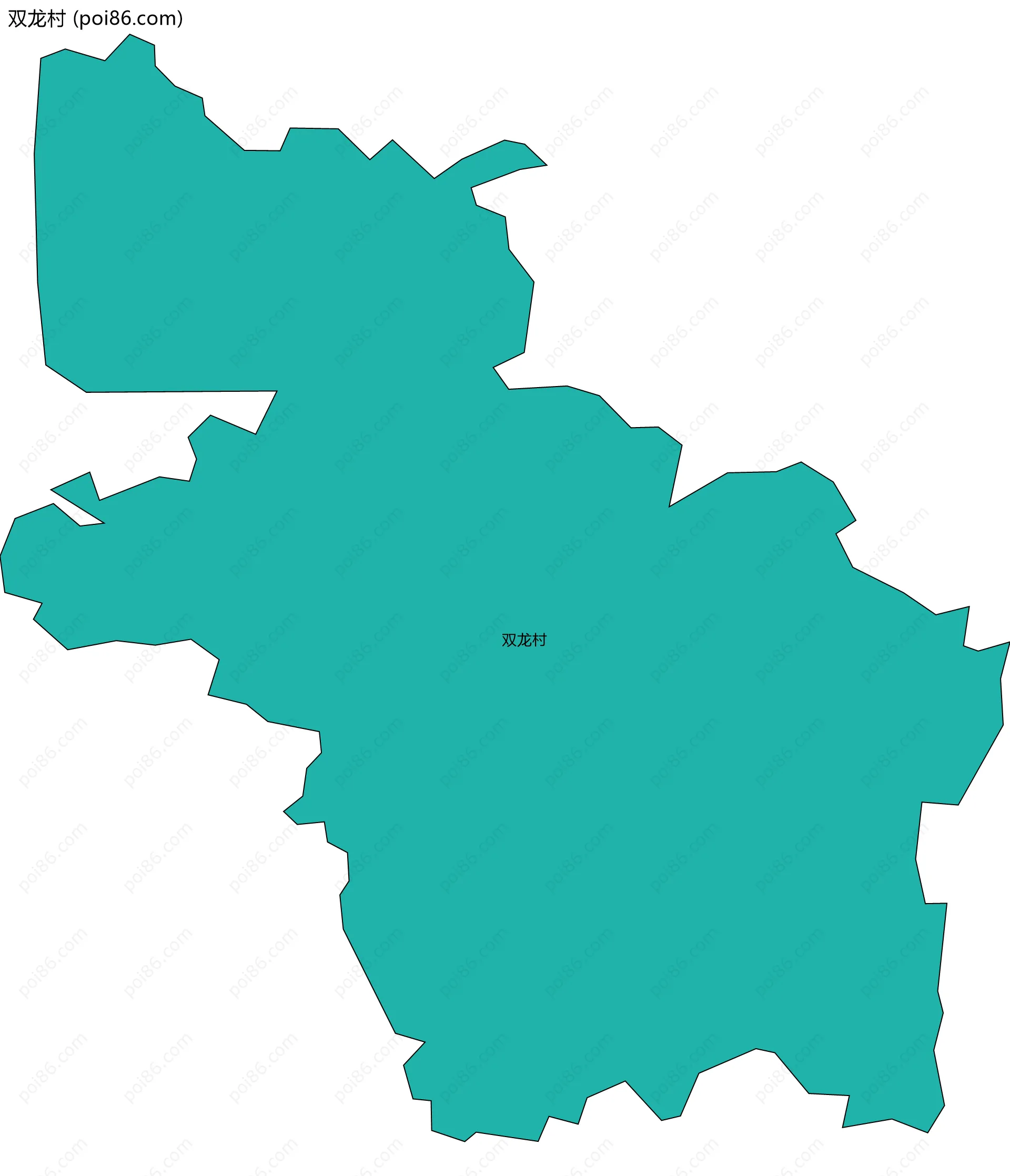 双龙村边界地图