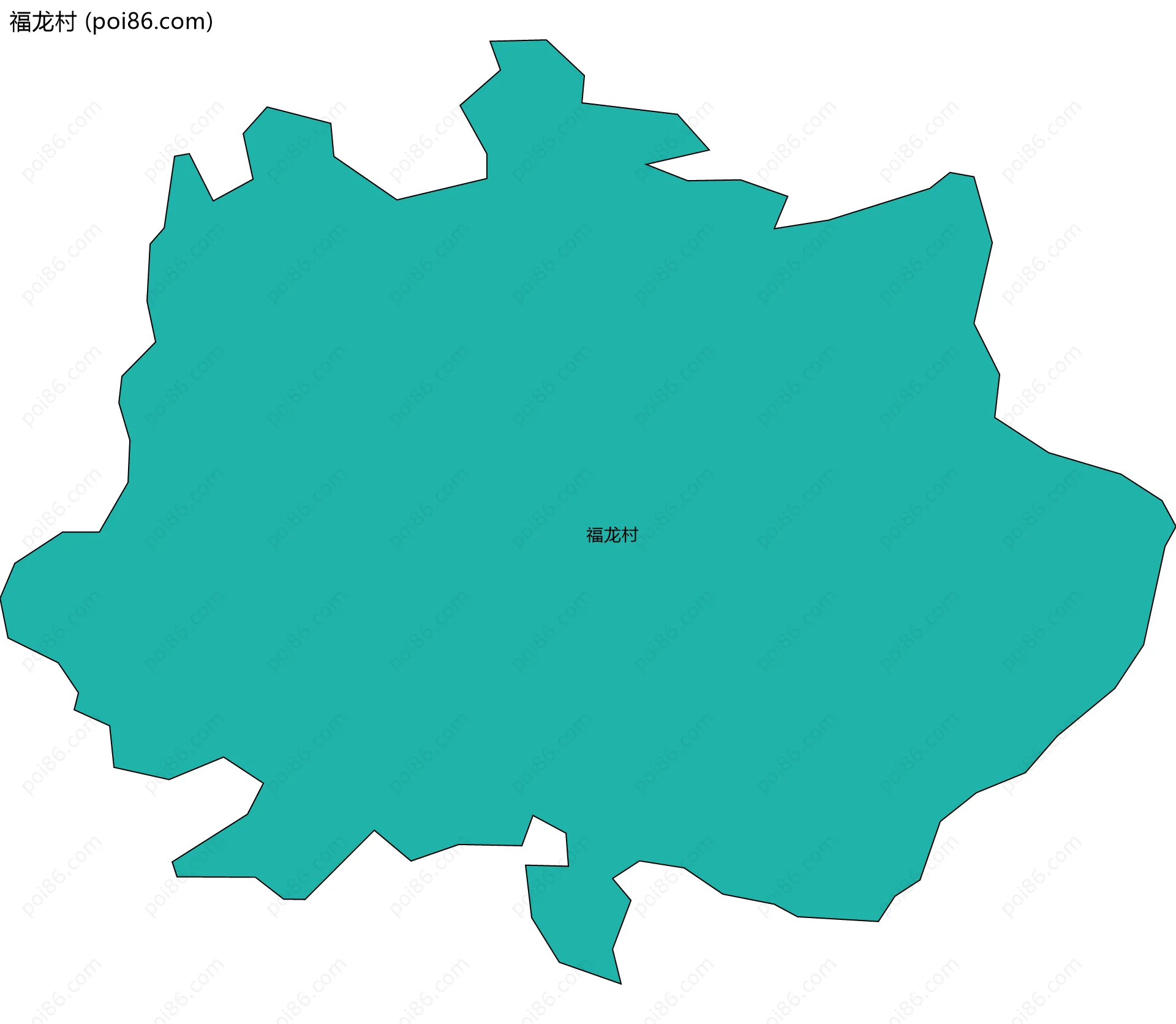 福龙村边界地图