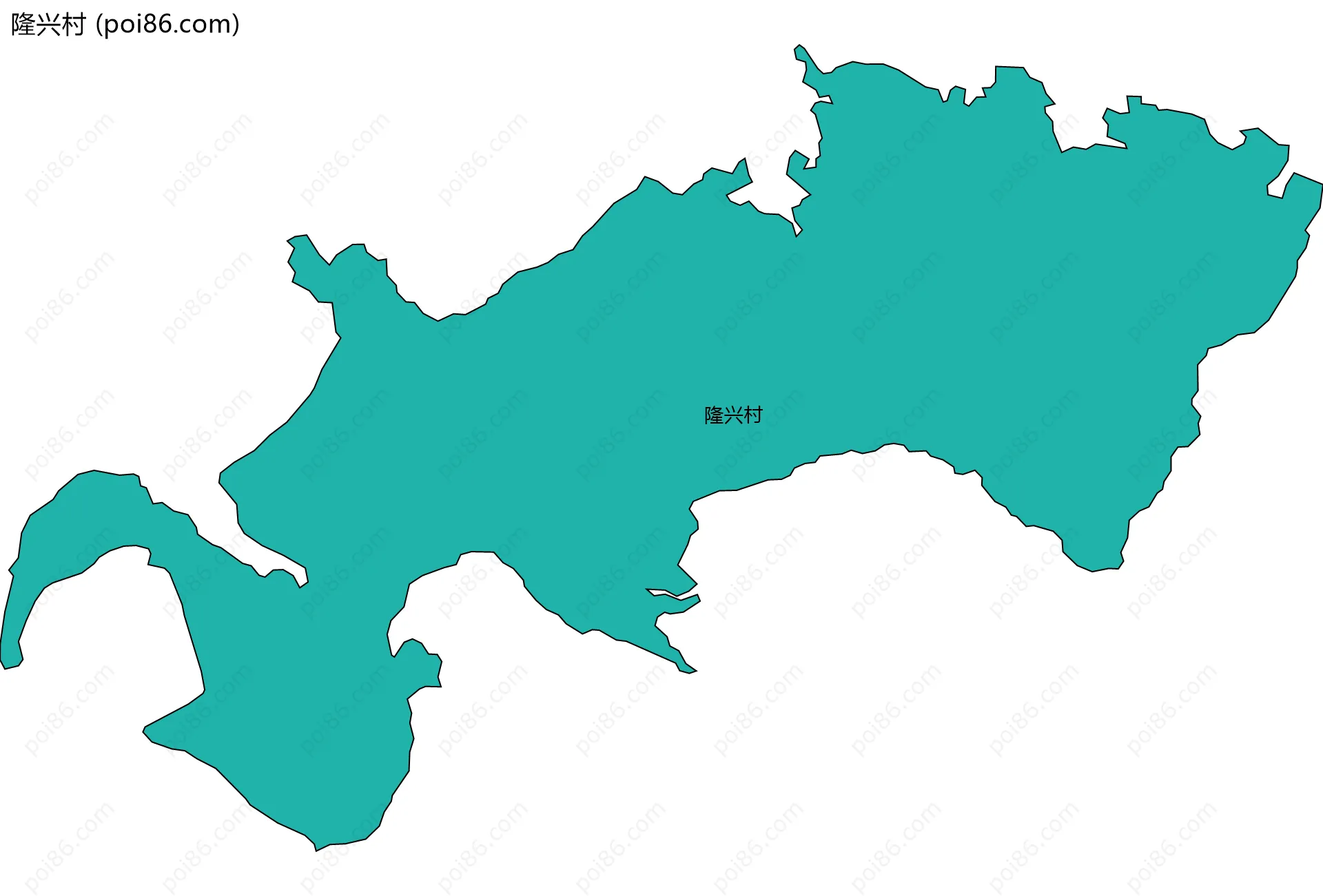 隆兴村边界地图