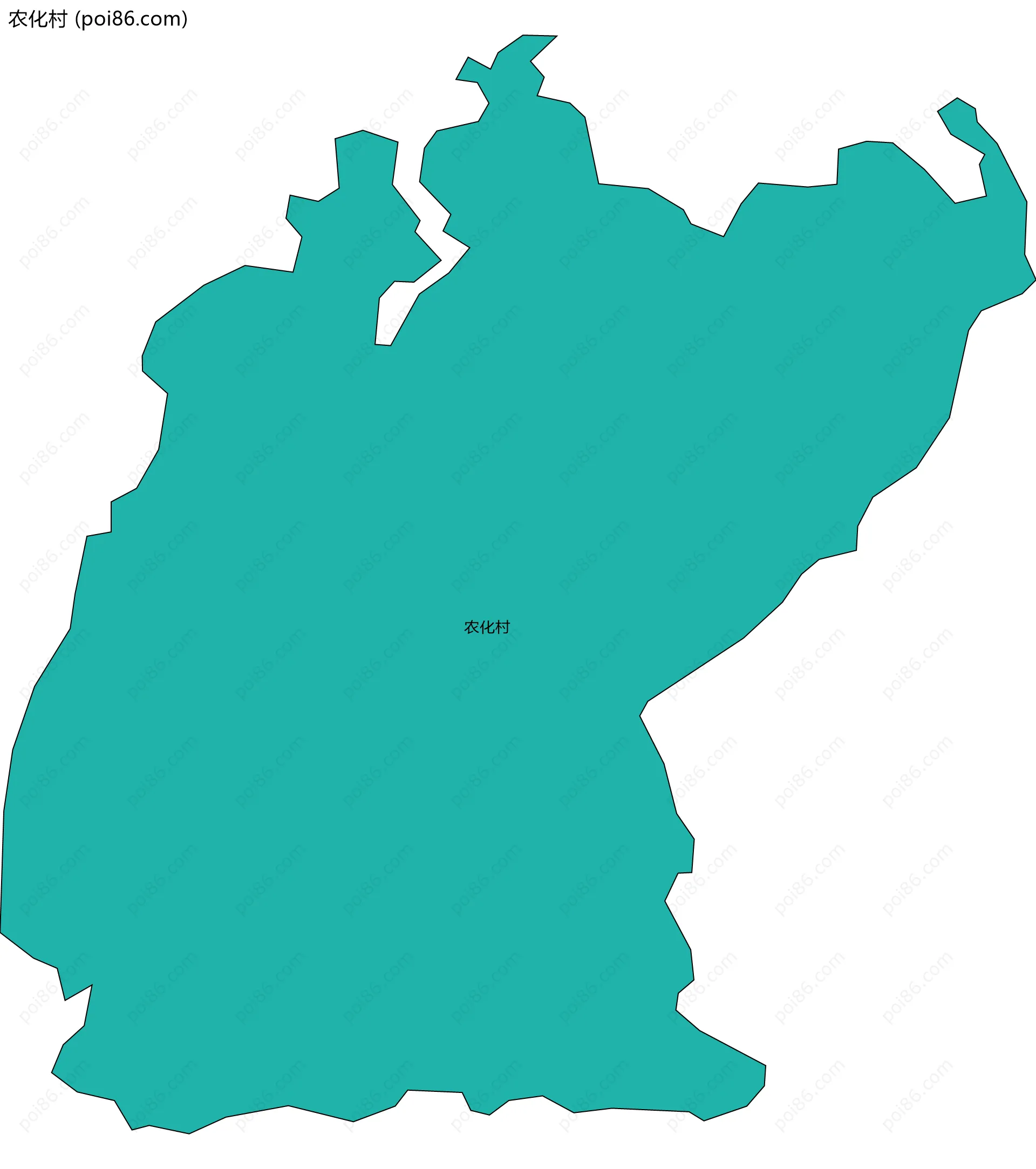 农化村边界地图