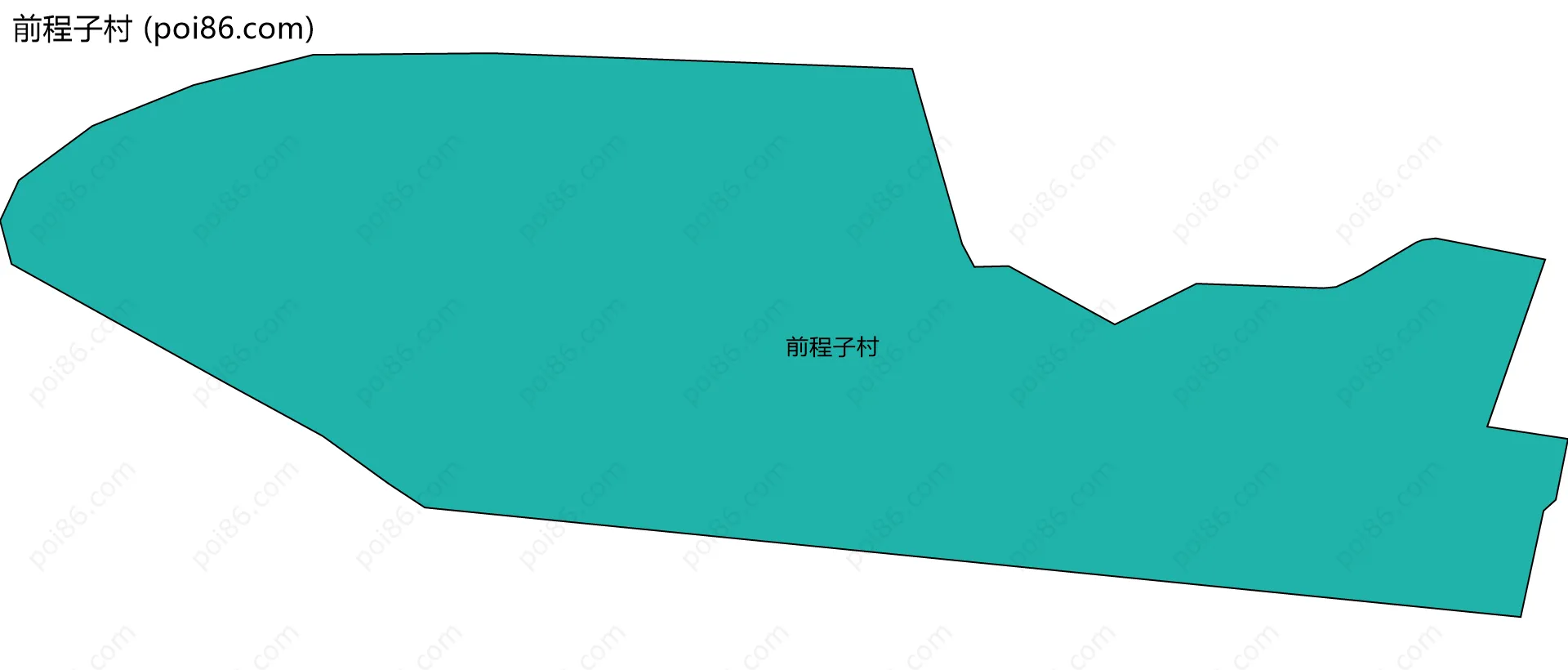前程子村边界地图