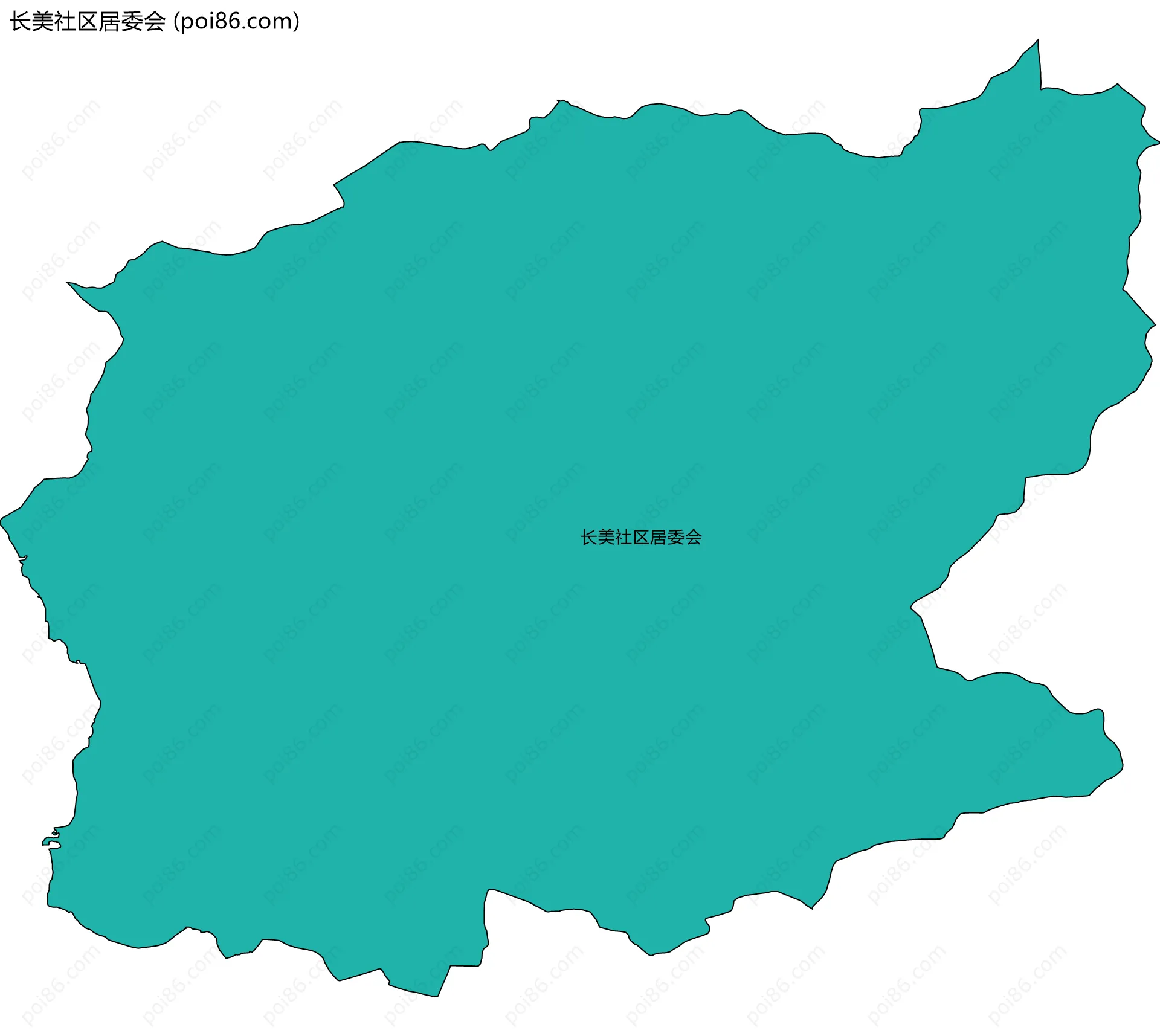 长美社区居委会边界地图