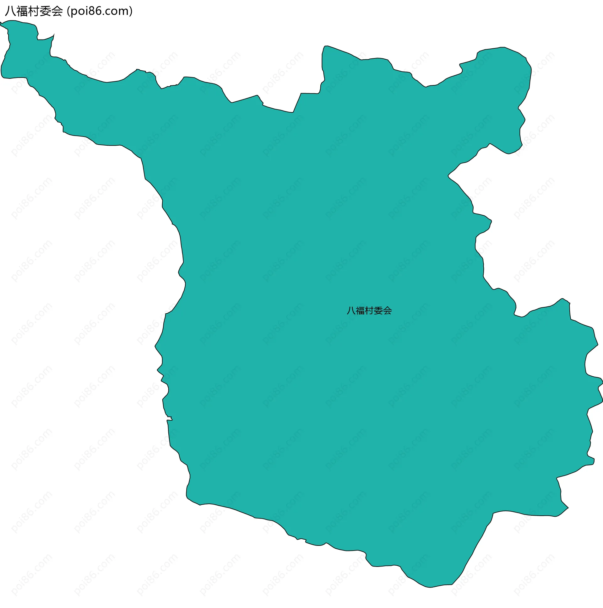 八福村委会边界地图