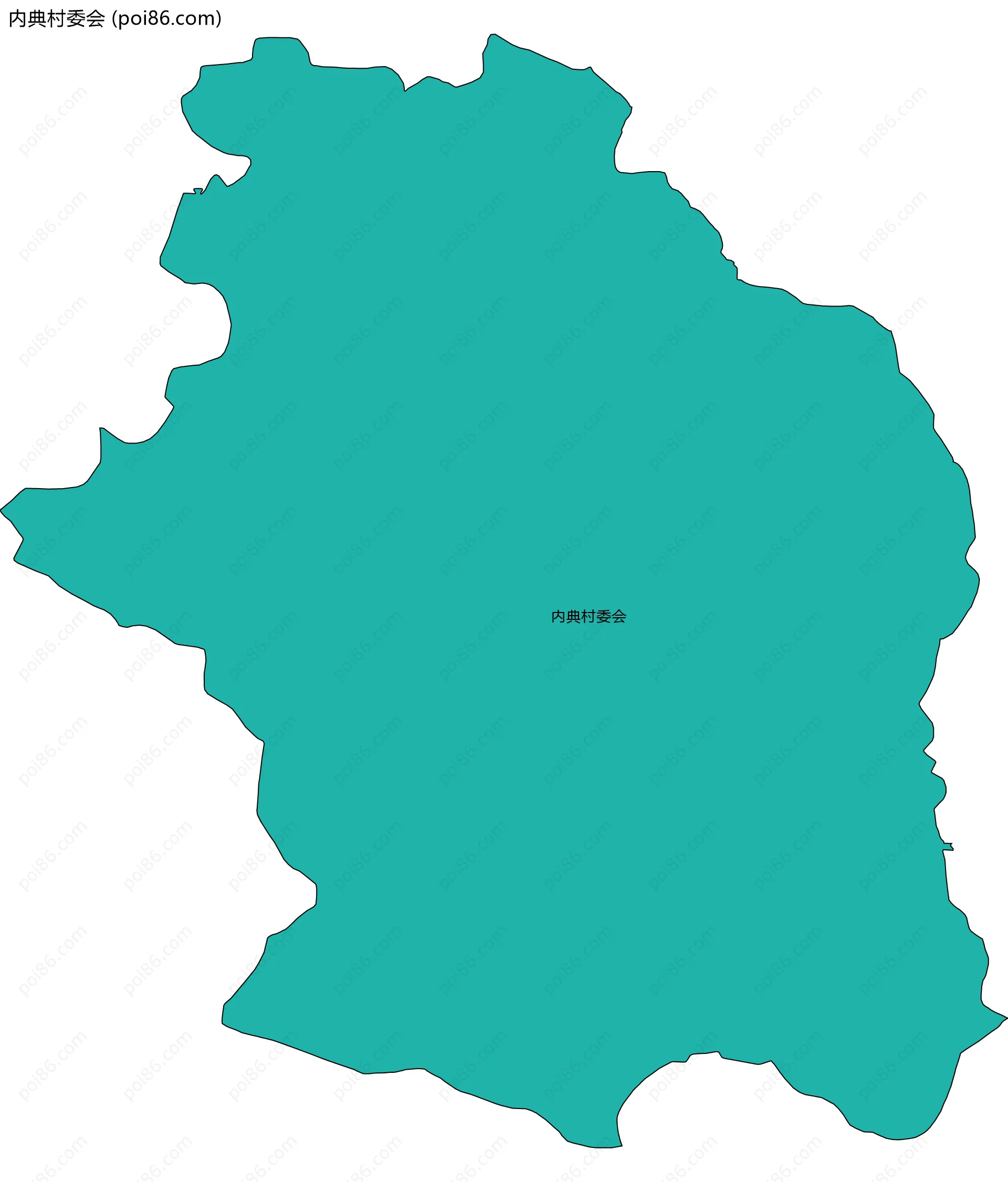 内典村委会边界地图