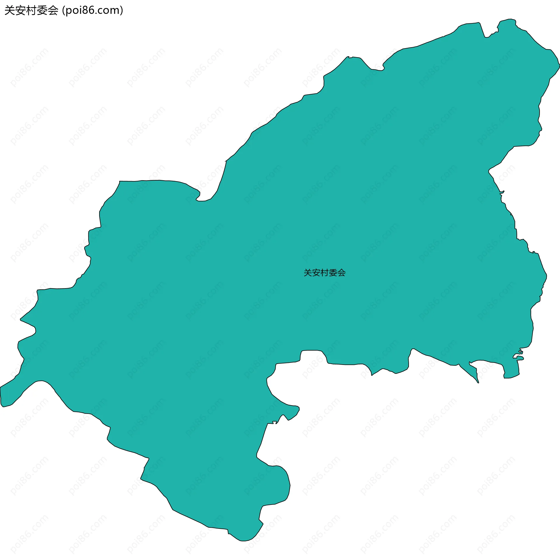 关安村委会边界地图