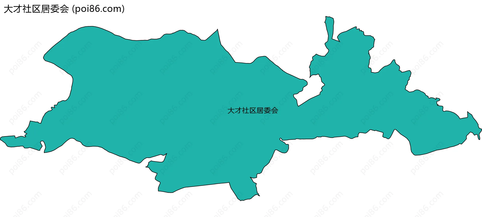 大才社区居委会边界地图