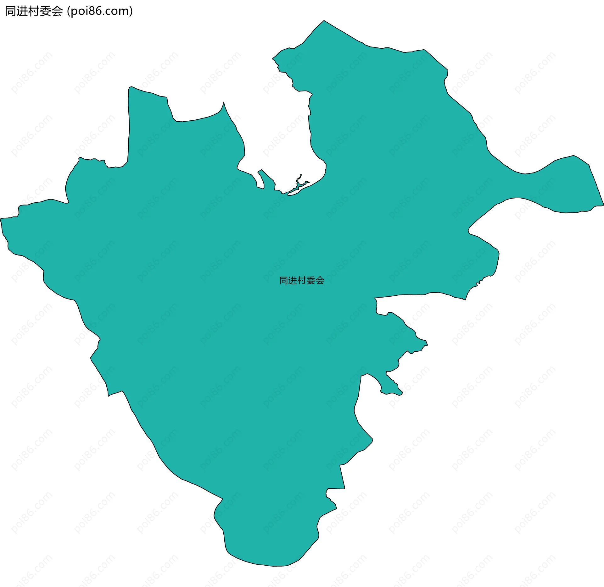 同进村委会边界地图