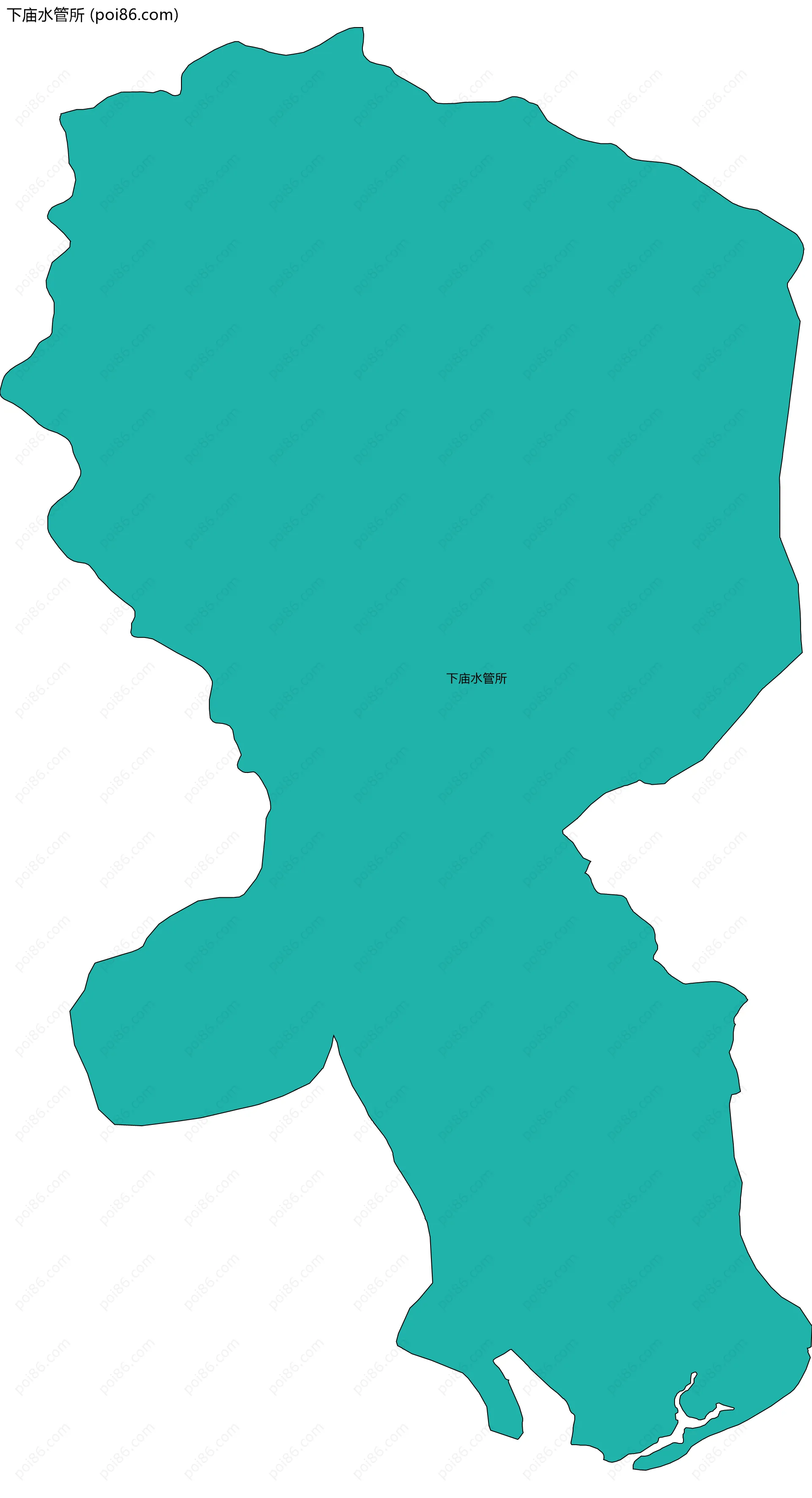 下庙水管所边界地图