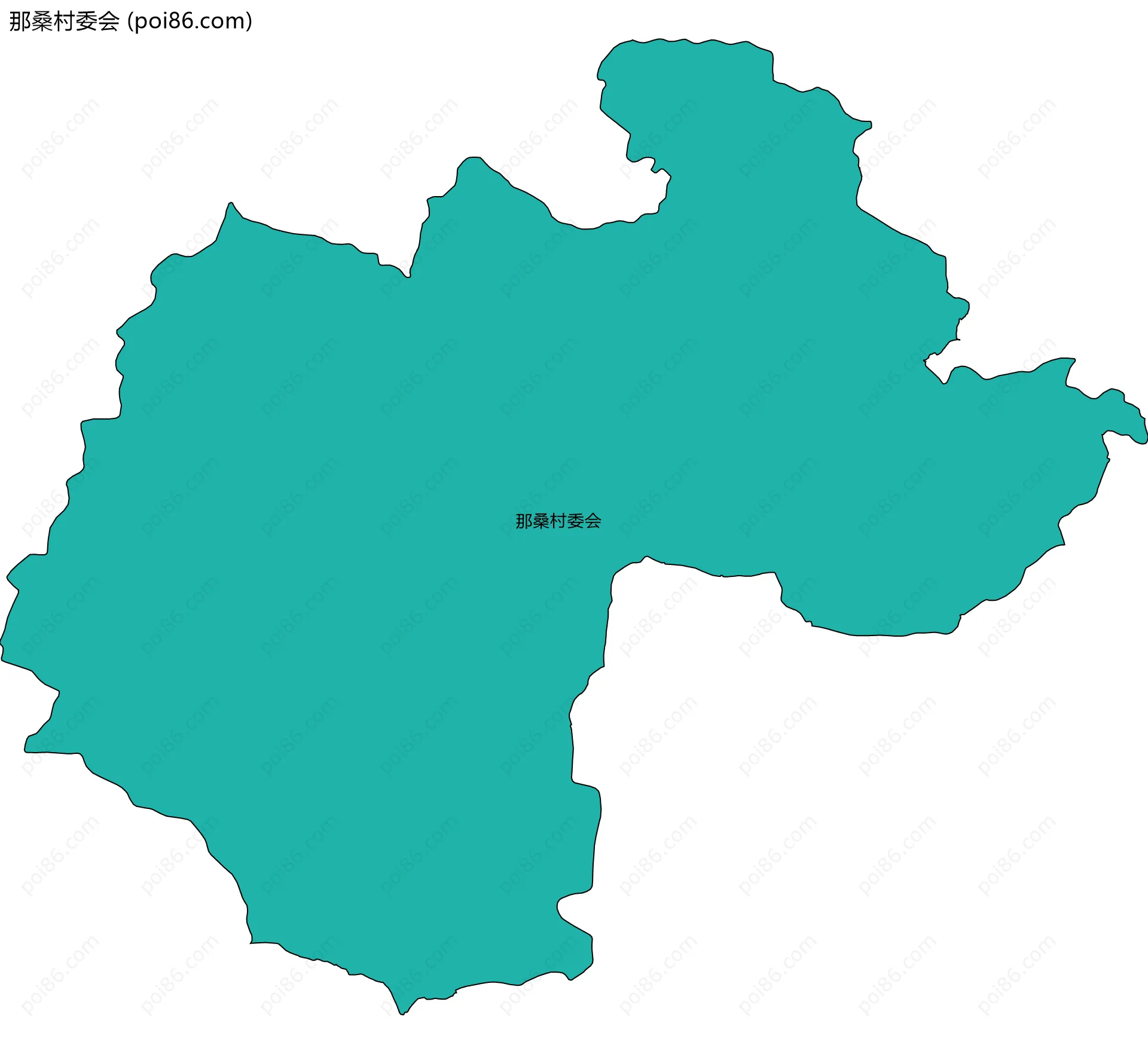 那桑村委会边界地图