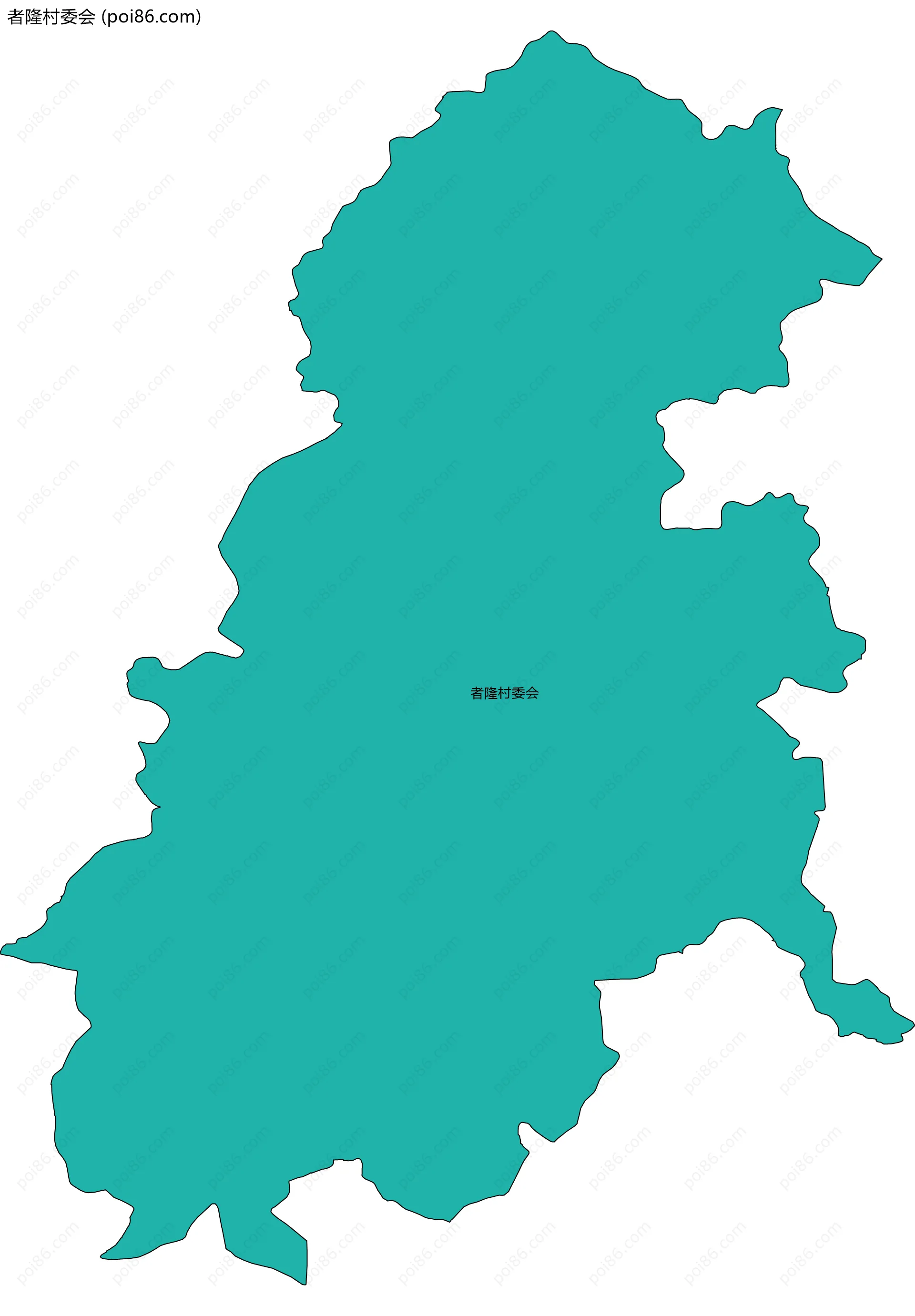 者隆村委会边界地图