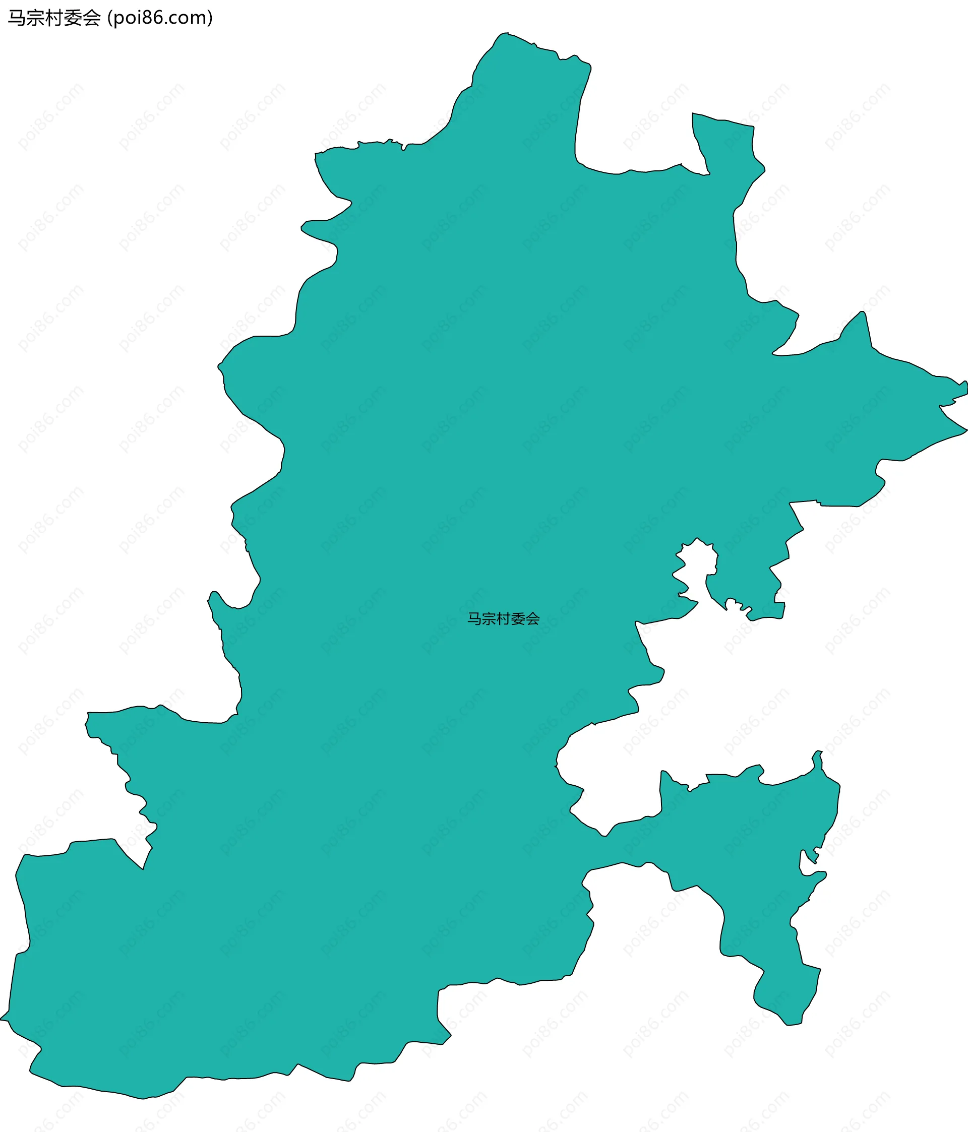 马宗村委会边界地图