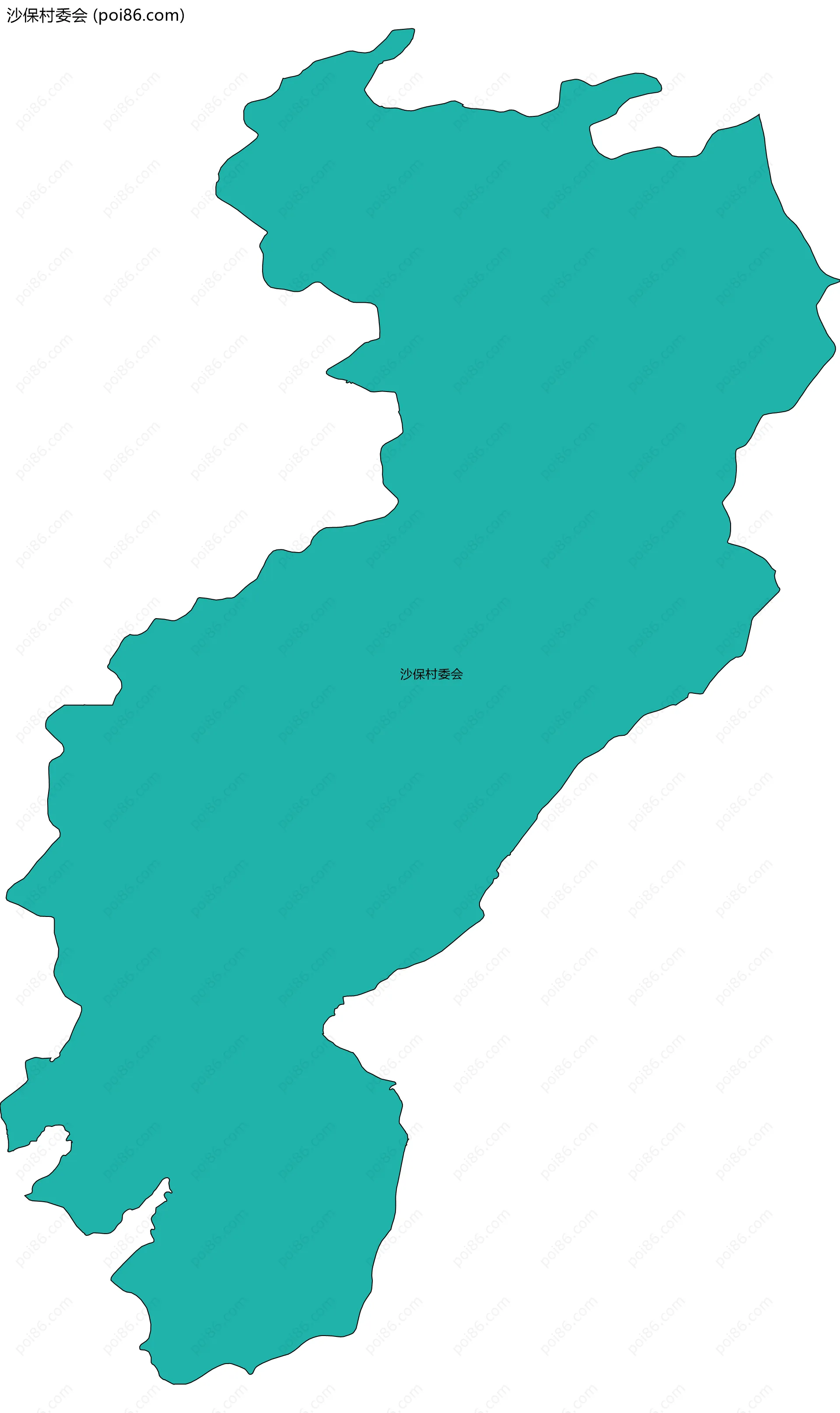 沙保村委会边界地图