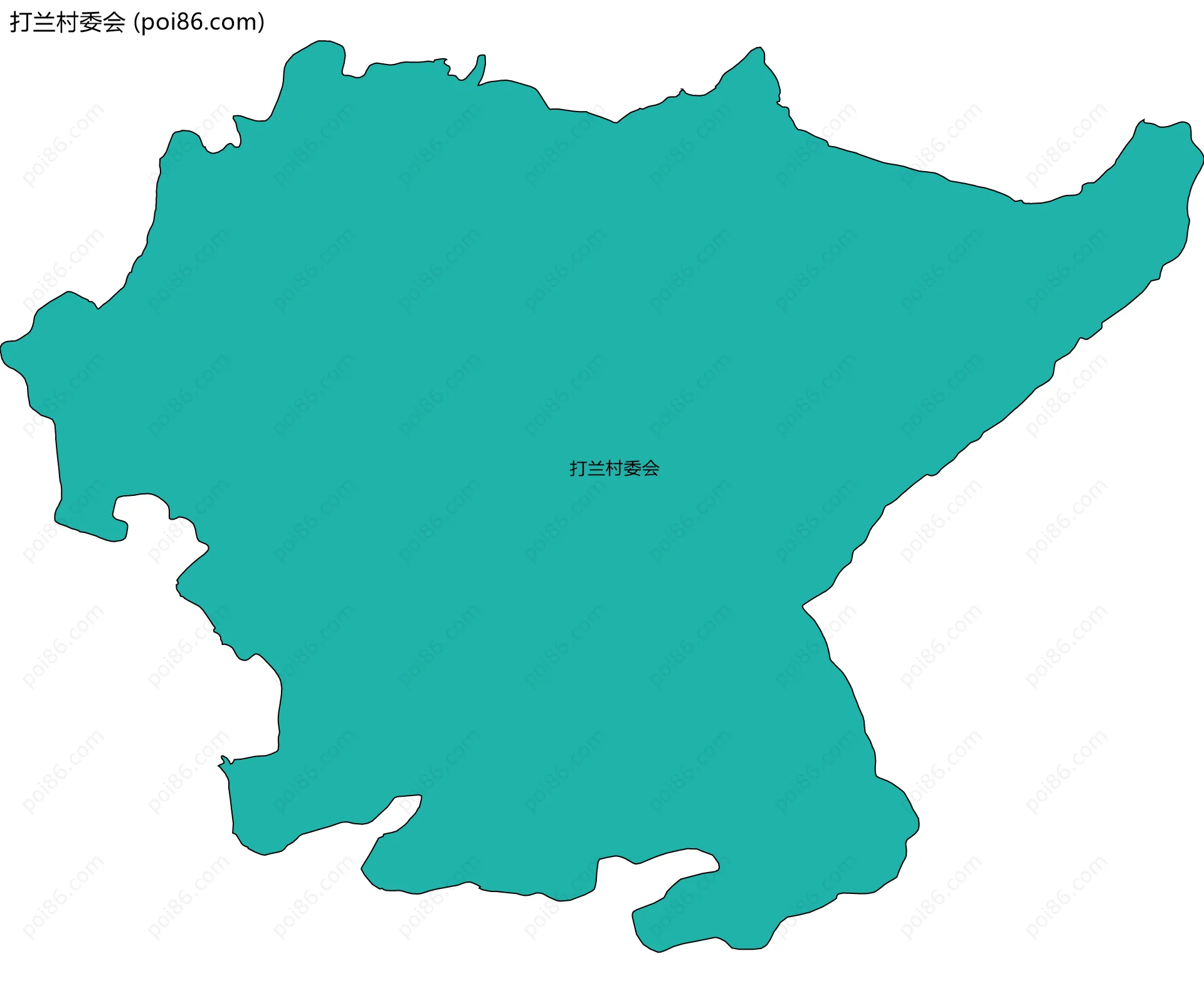 打兰村委会边界地图