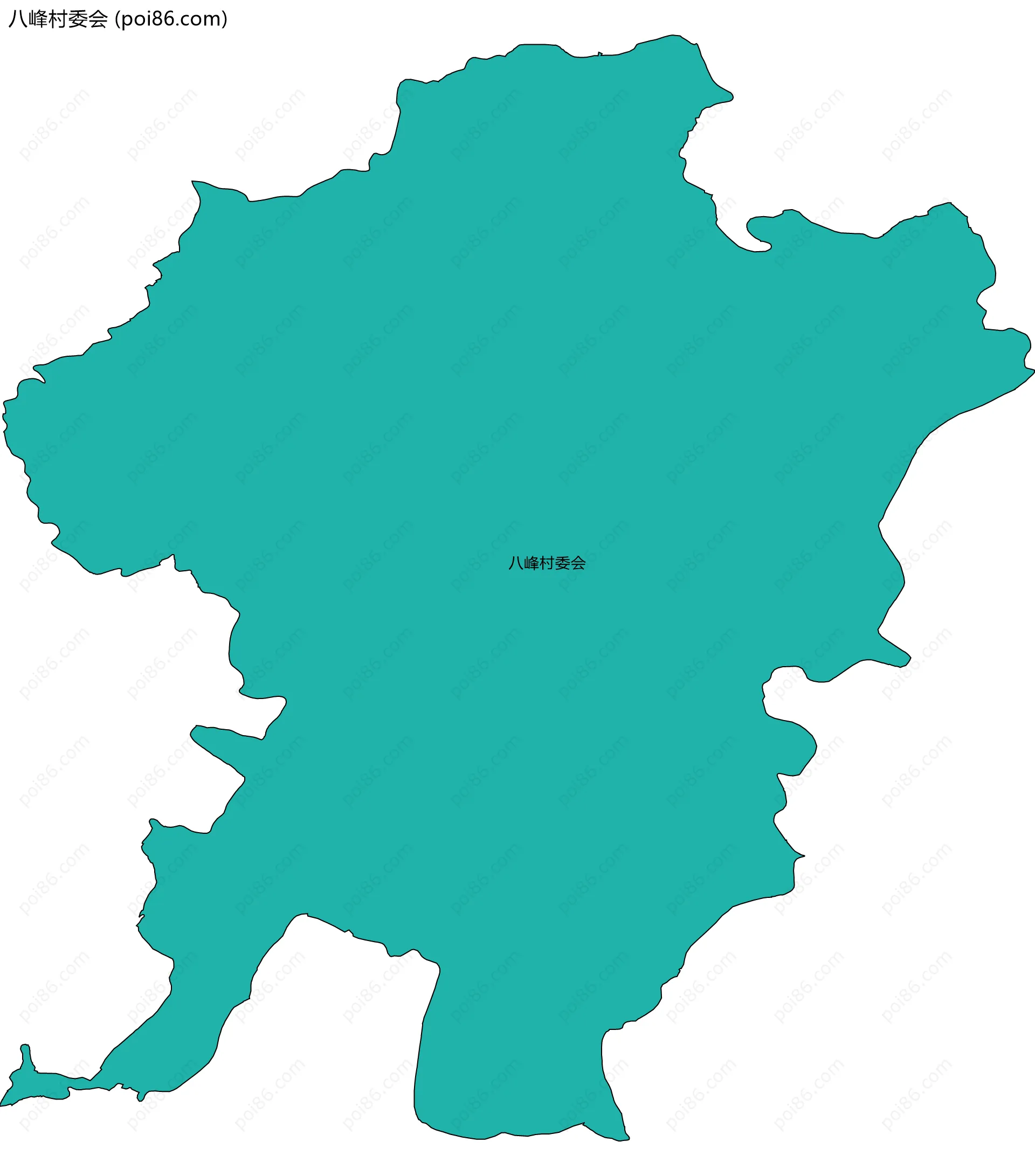 八峰村委会边界地图