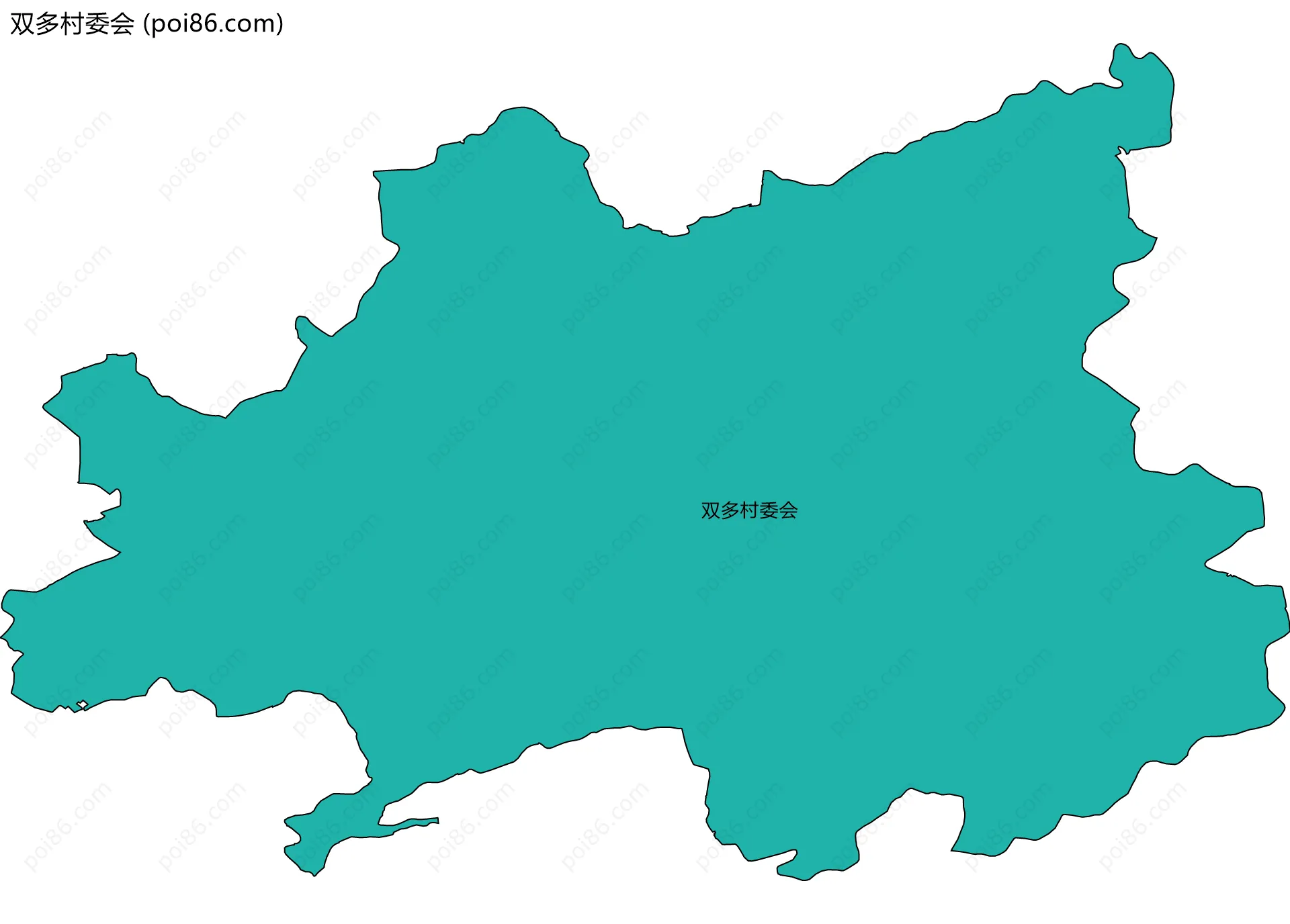 双多村委会边界地图