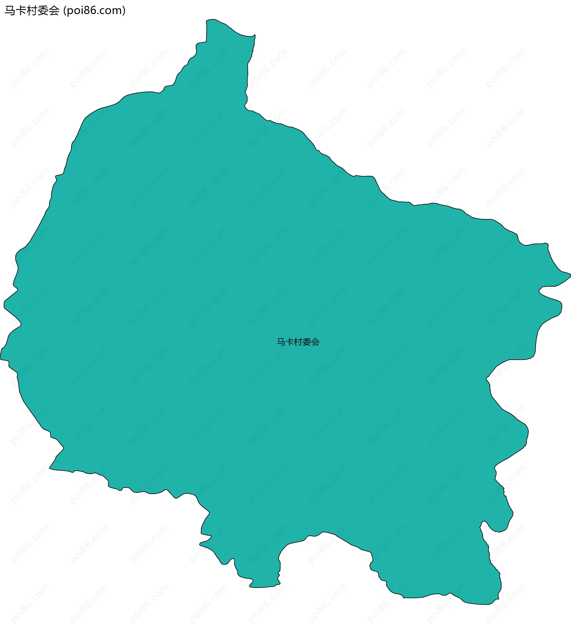 马卡村委会边界地图
