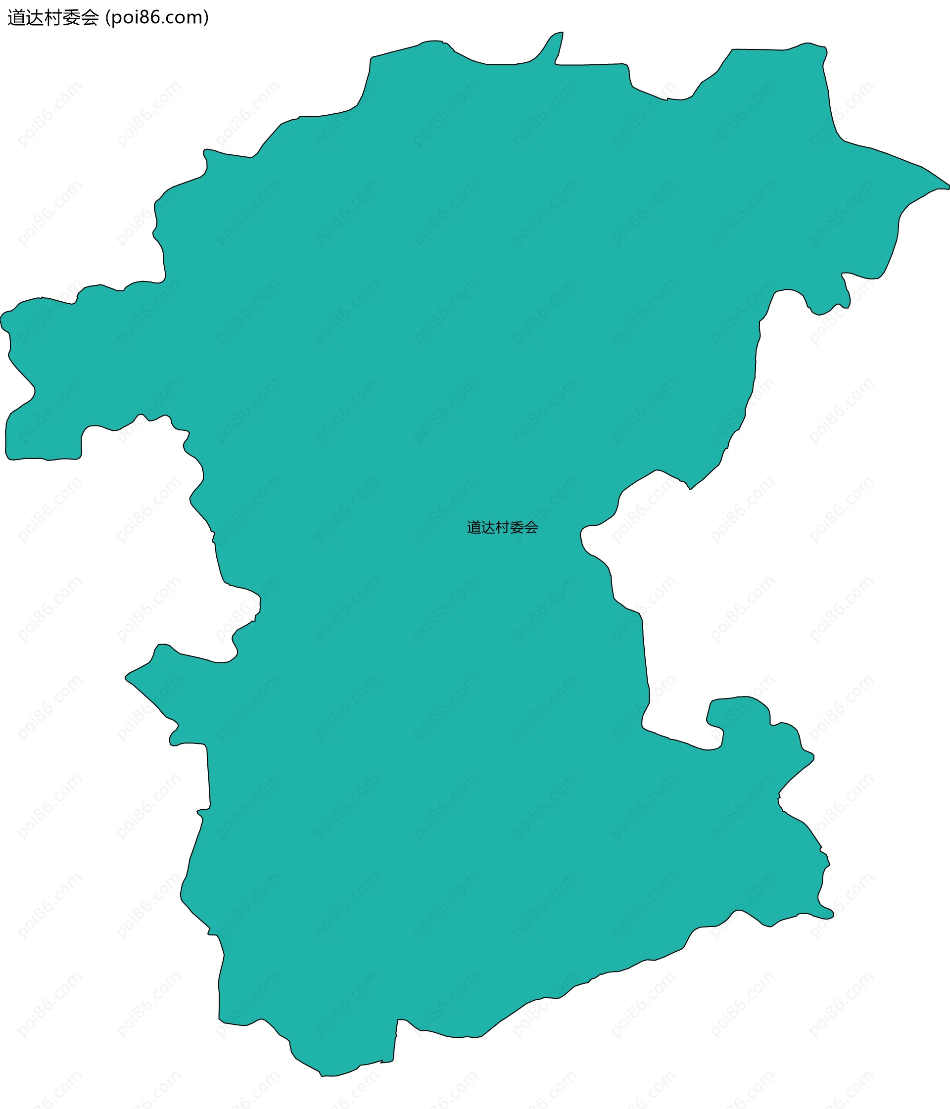 道达村委会边界地图