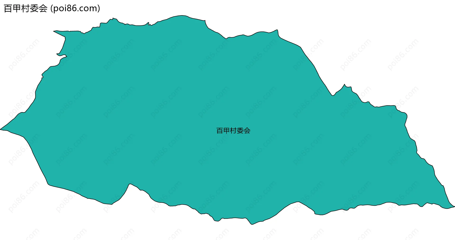 百甲村委会边界地图