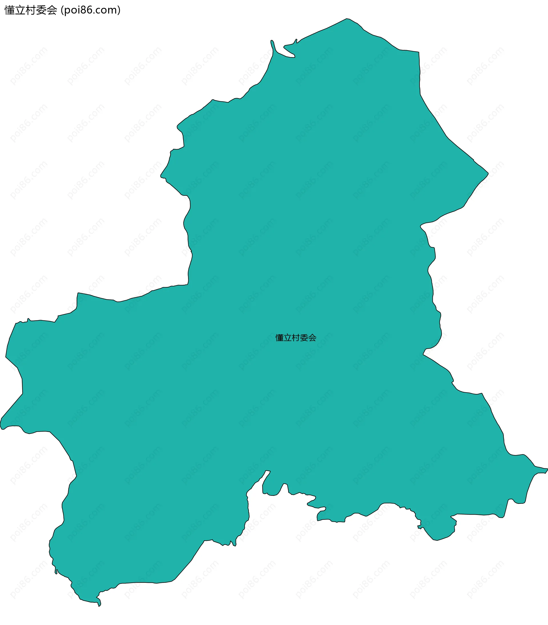 懂立村委会边界地图