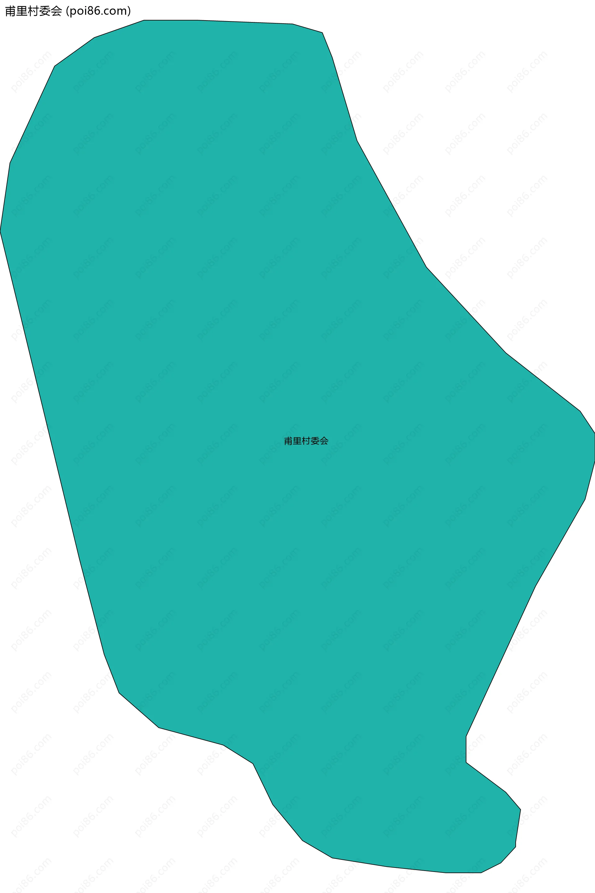 甫里村委会边界地图